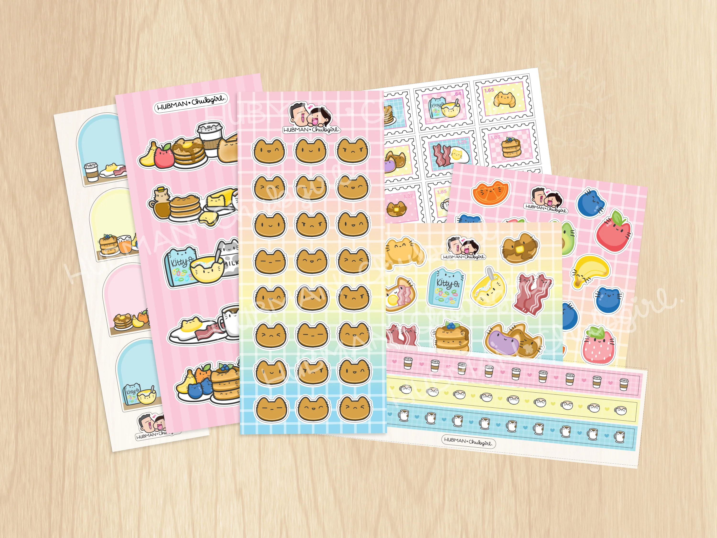 Purr-fect Breakfast Variety Sticker Pack