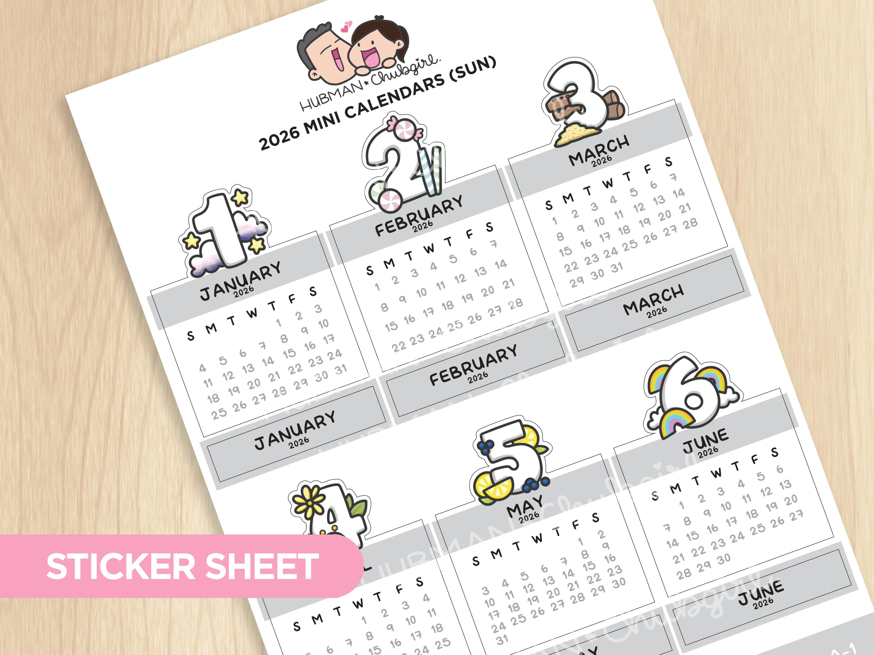 2026 Mini Themed Calendars - Image 3