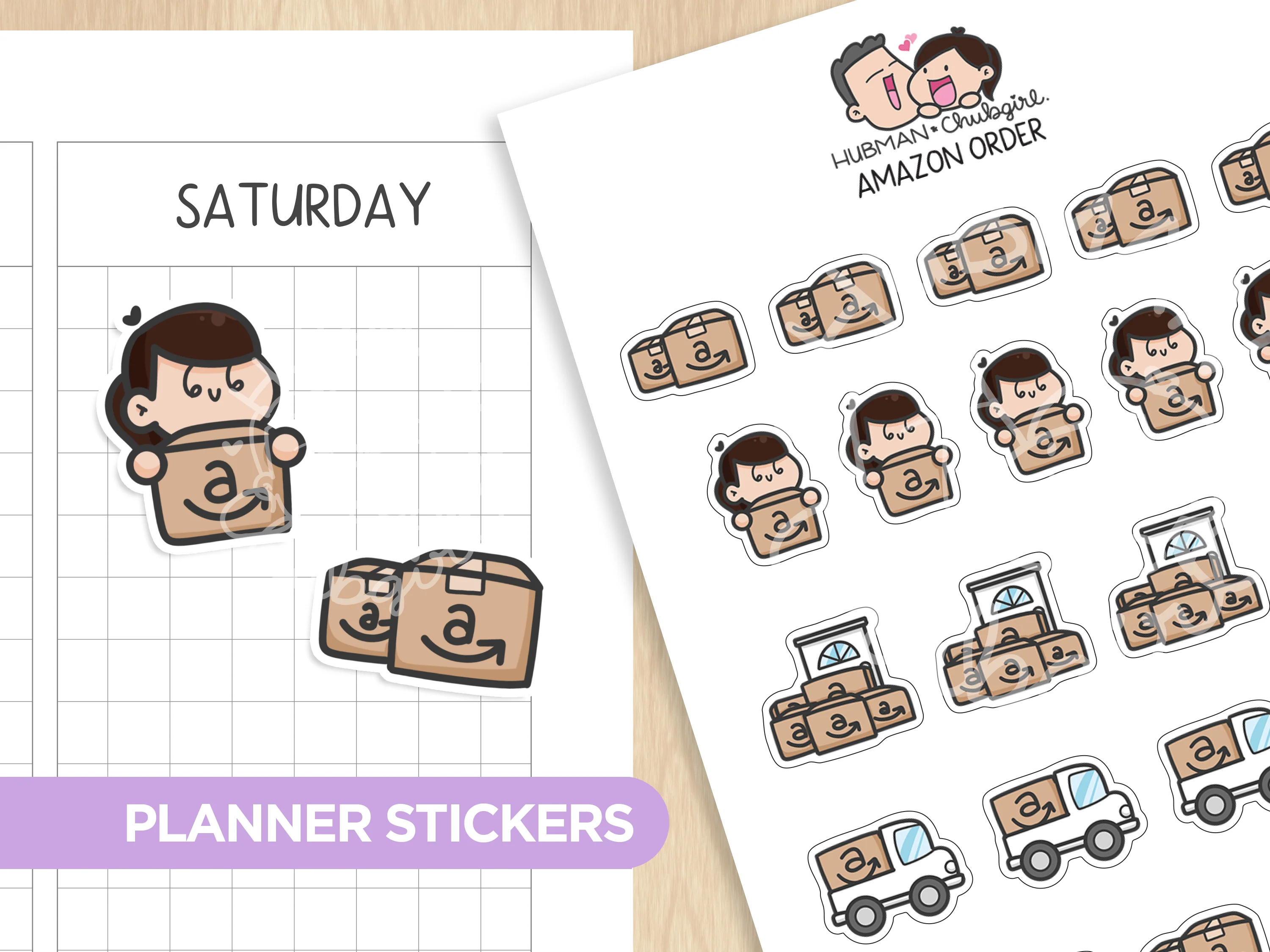 Online Shopping 1 Order Planner Stickers