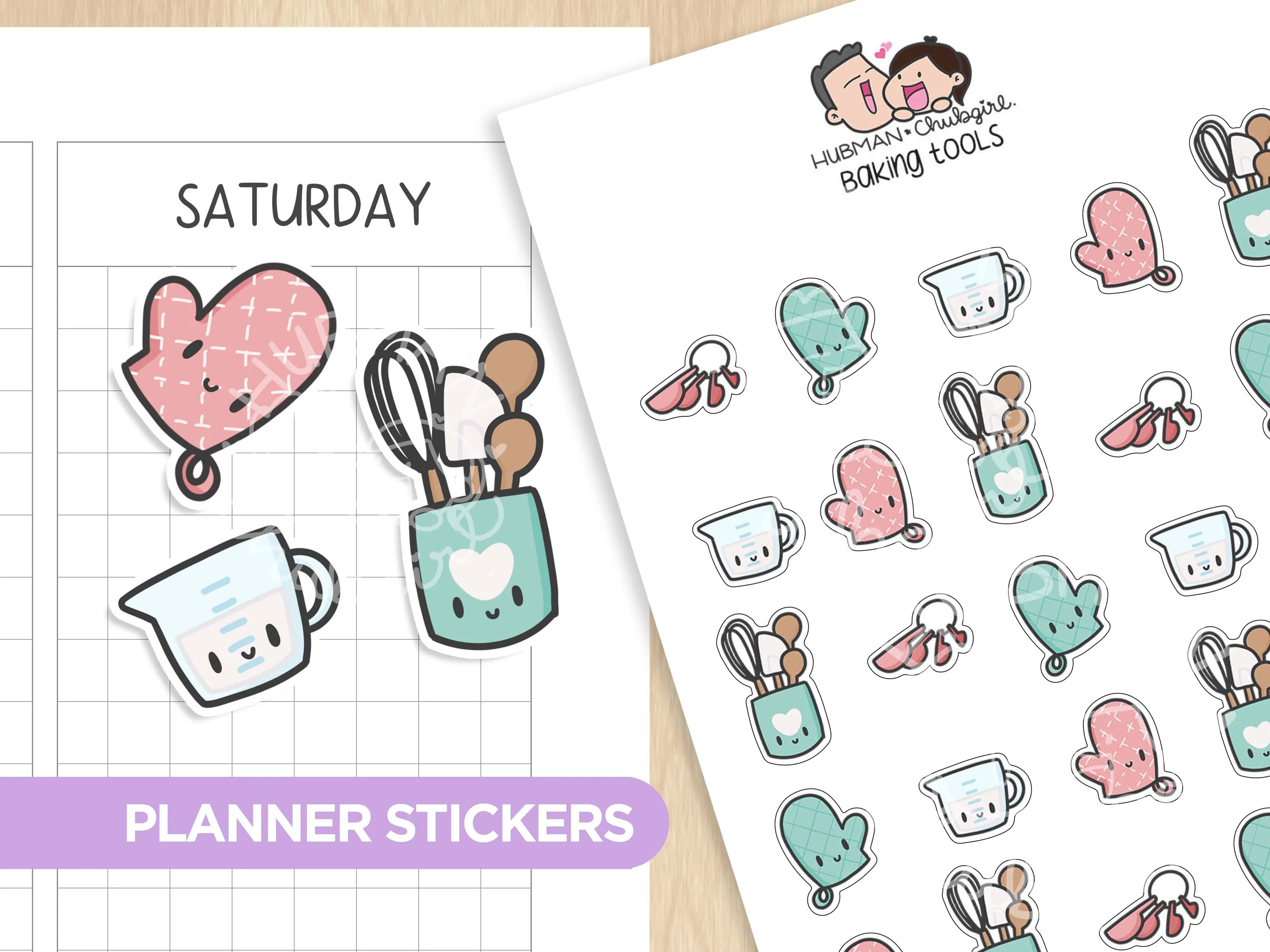 Baking Tools Planner Stickers