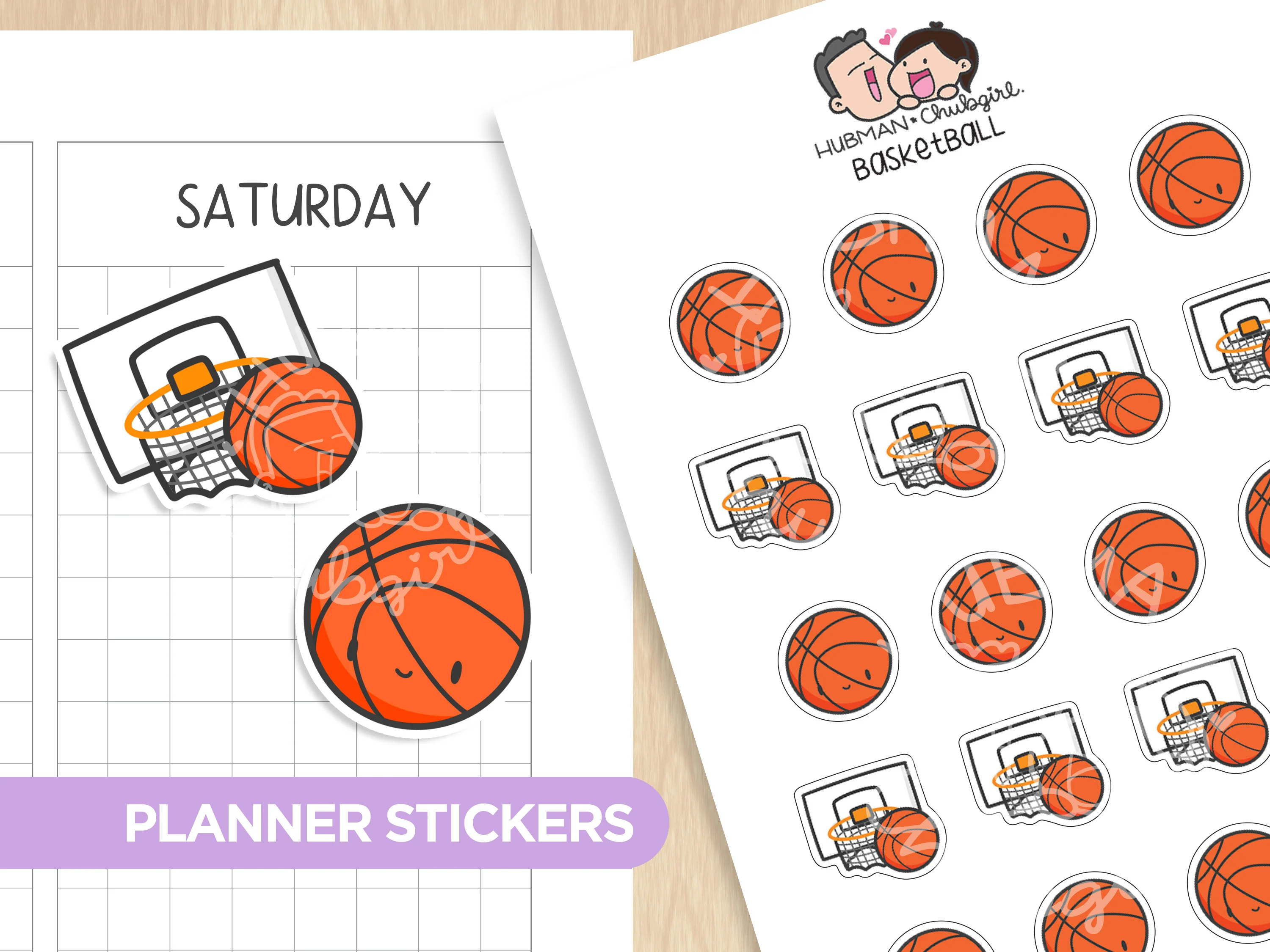 Basketball Planner Stickers