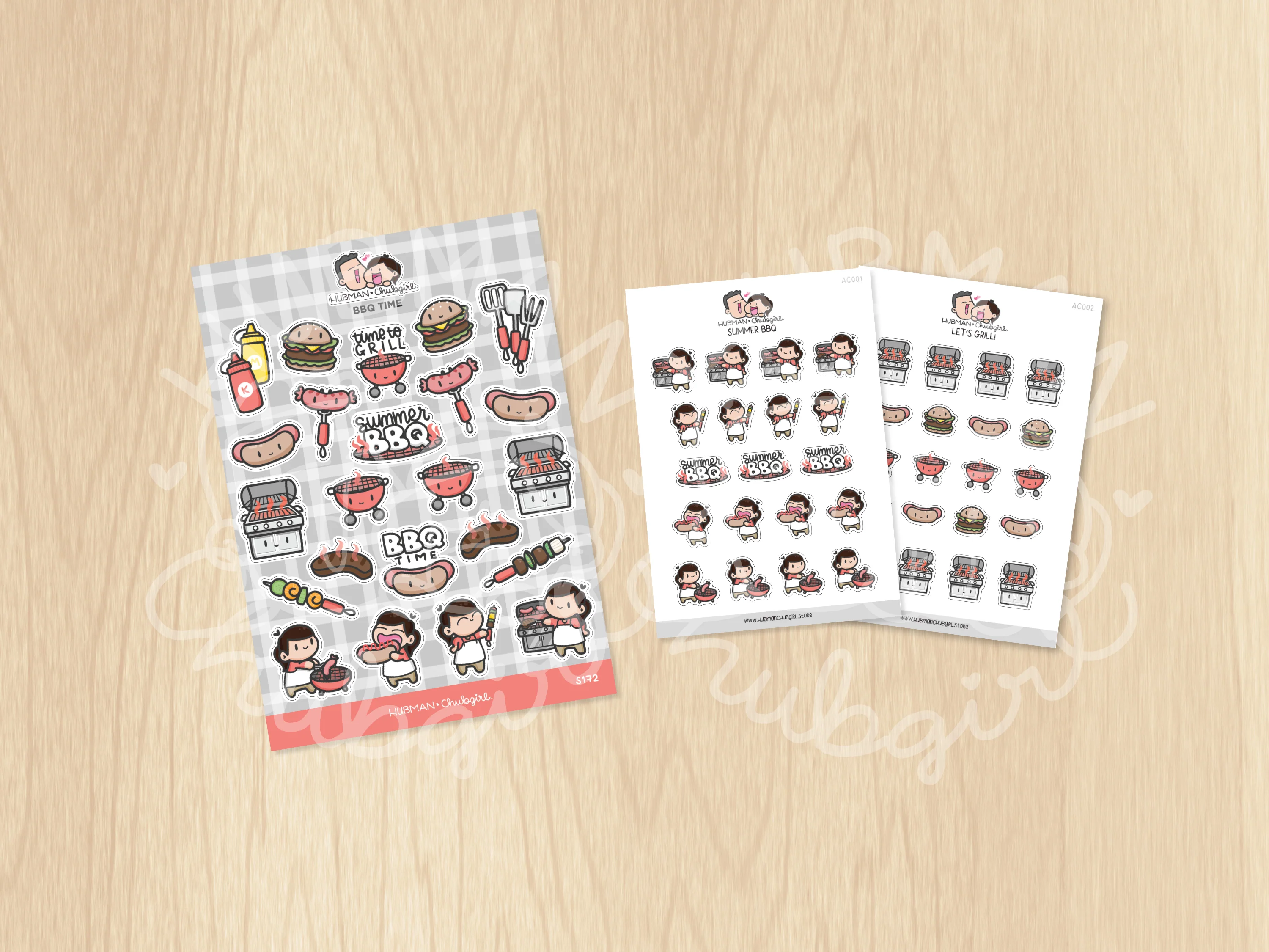 BBQ Time Sticker Set