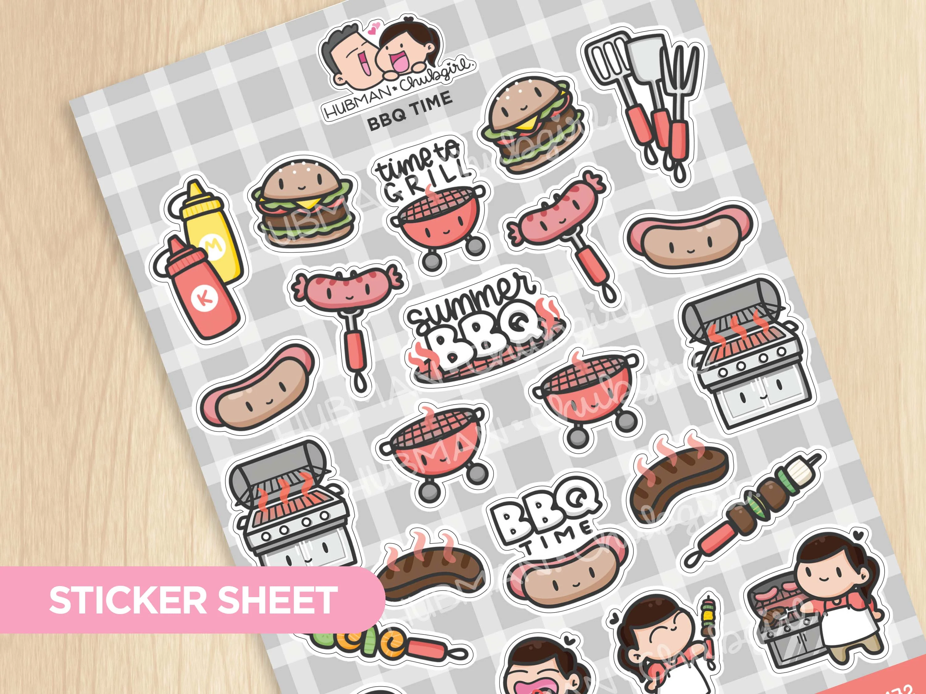 BBQ Time Sticker Set - Image 2