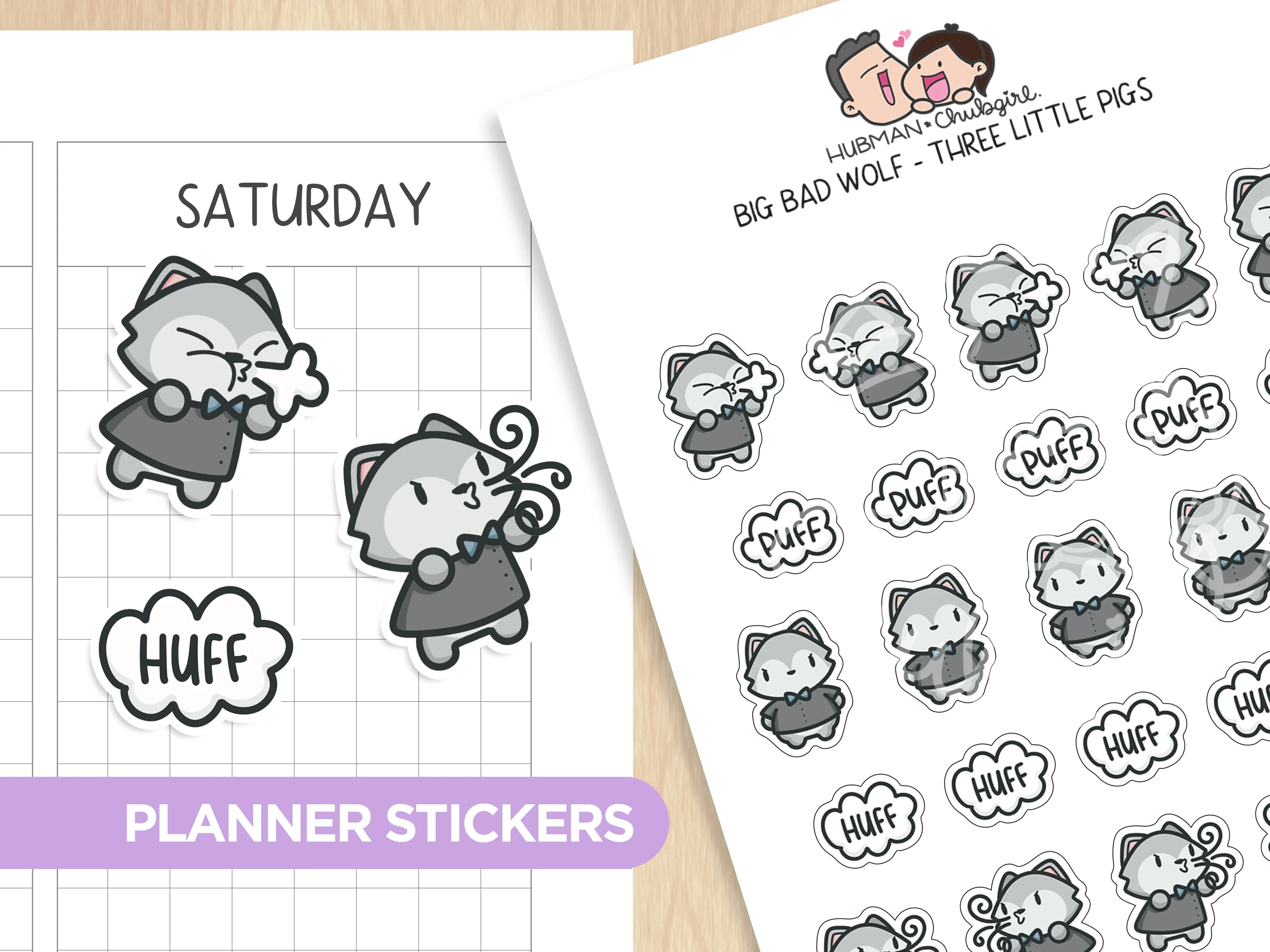 Big Bad Wolf Planner Stickers