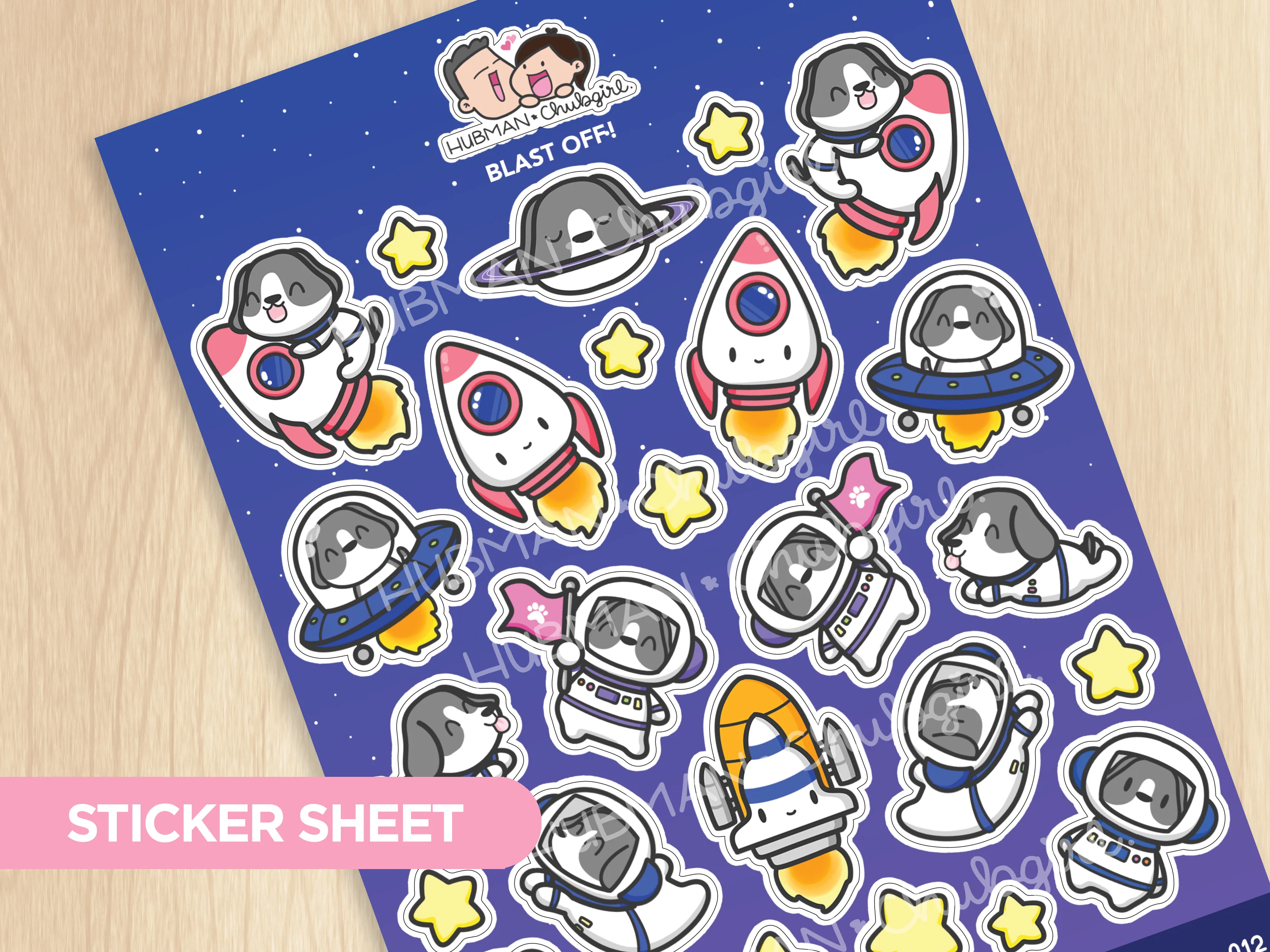 Blast Off! Sticker Sheet