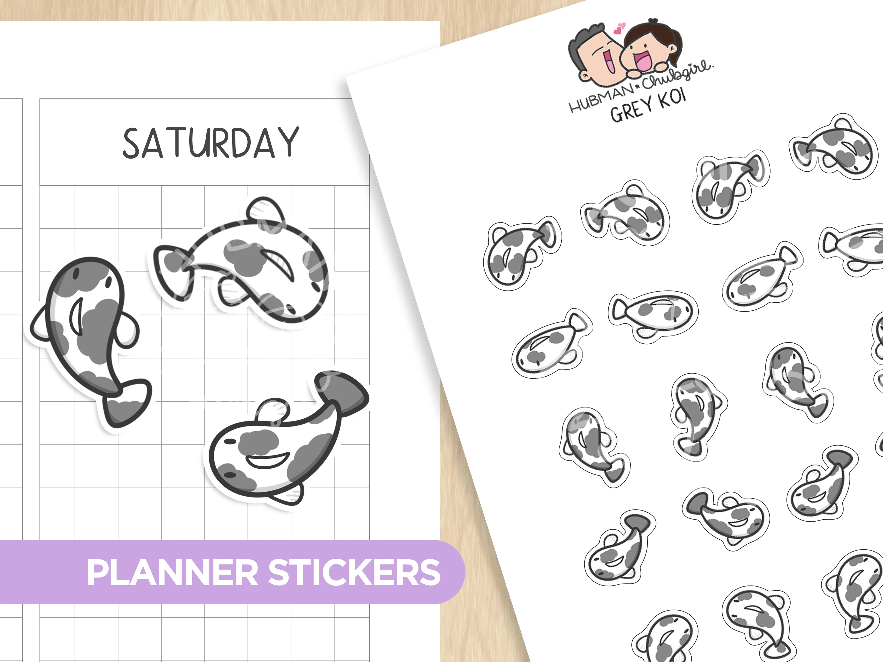 Calm Koi Pond Sticker Set - Image 7