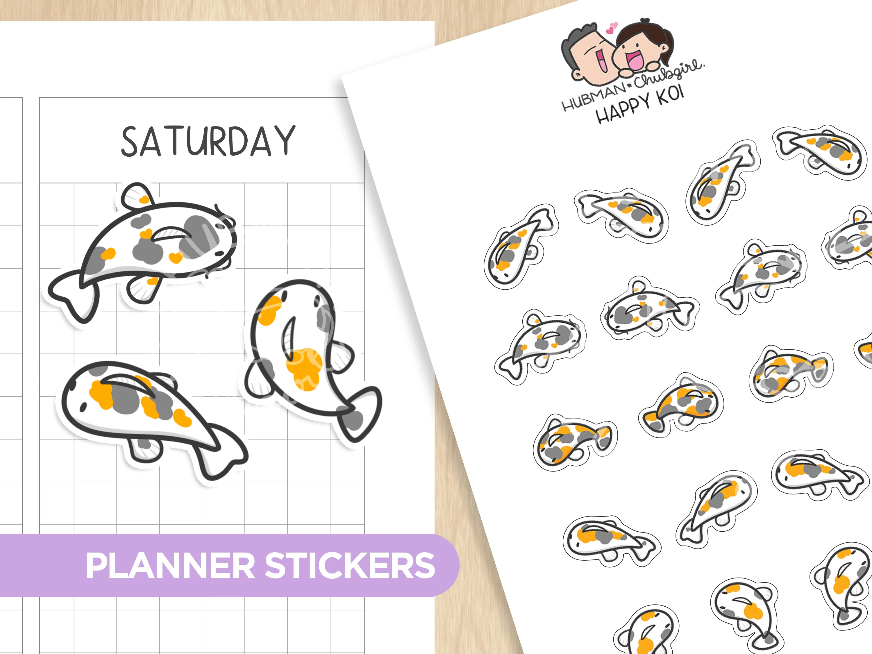 Calm Koi Pond Sticker Set - Image 8