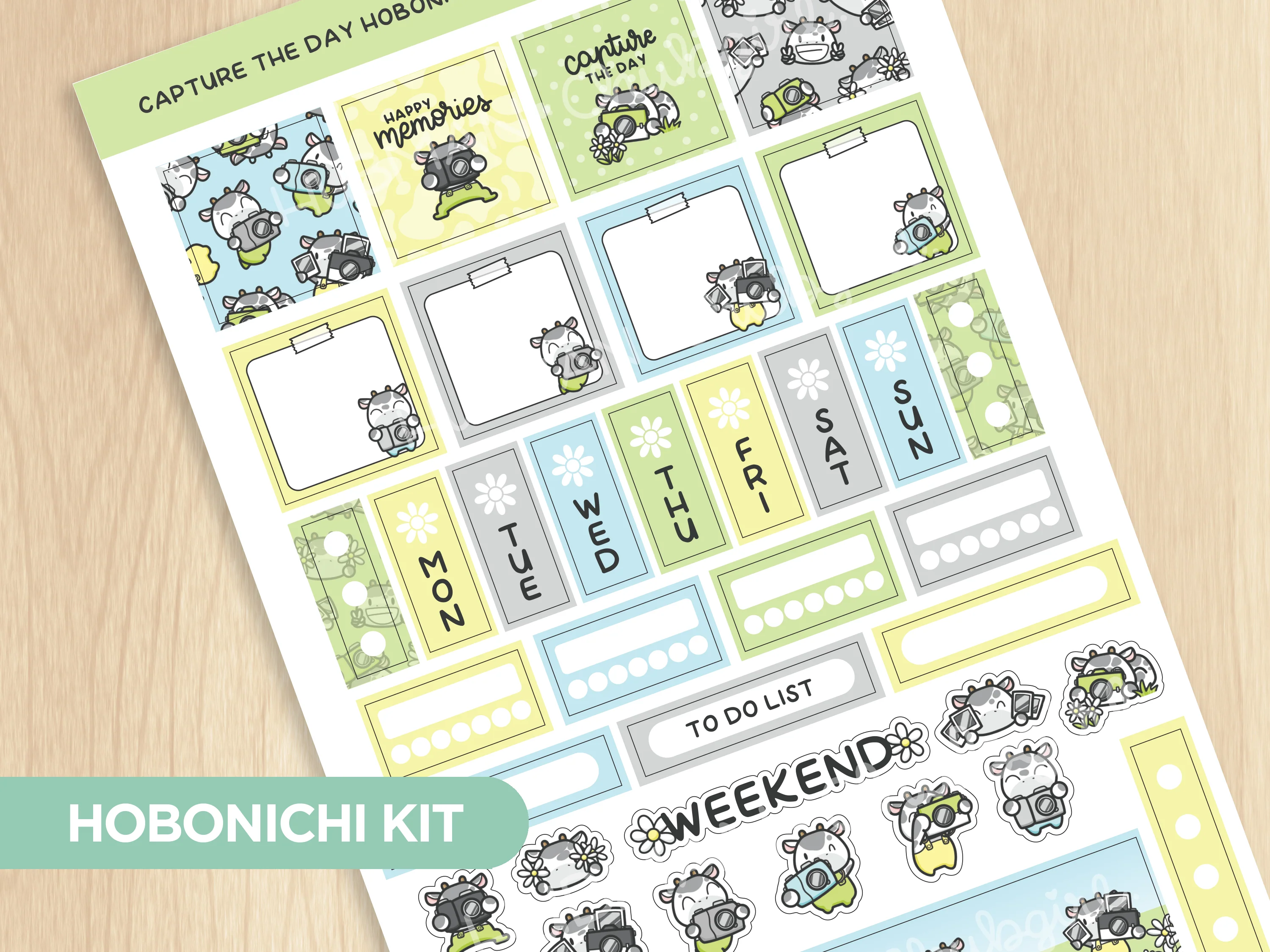Capture the Day Theme Hobonichi Weeks Kit