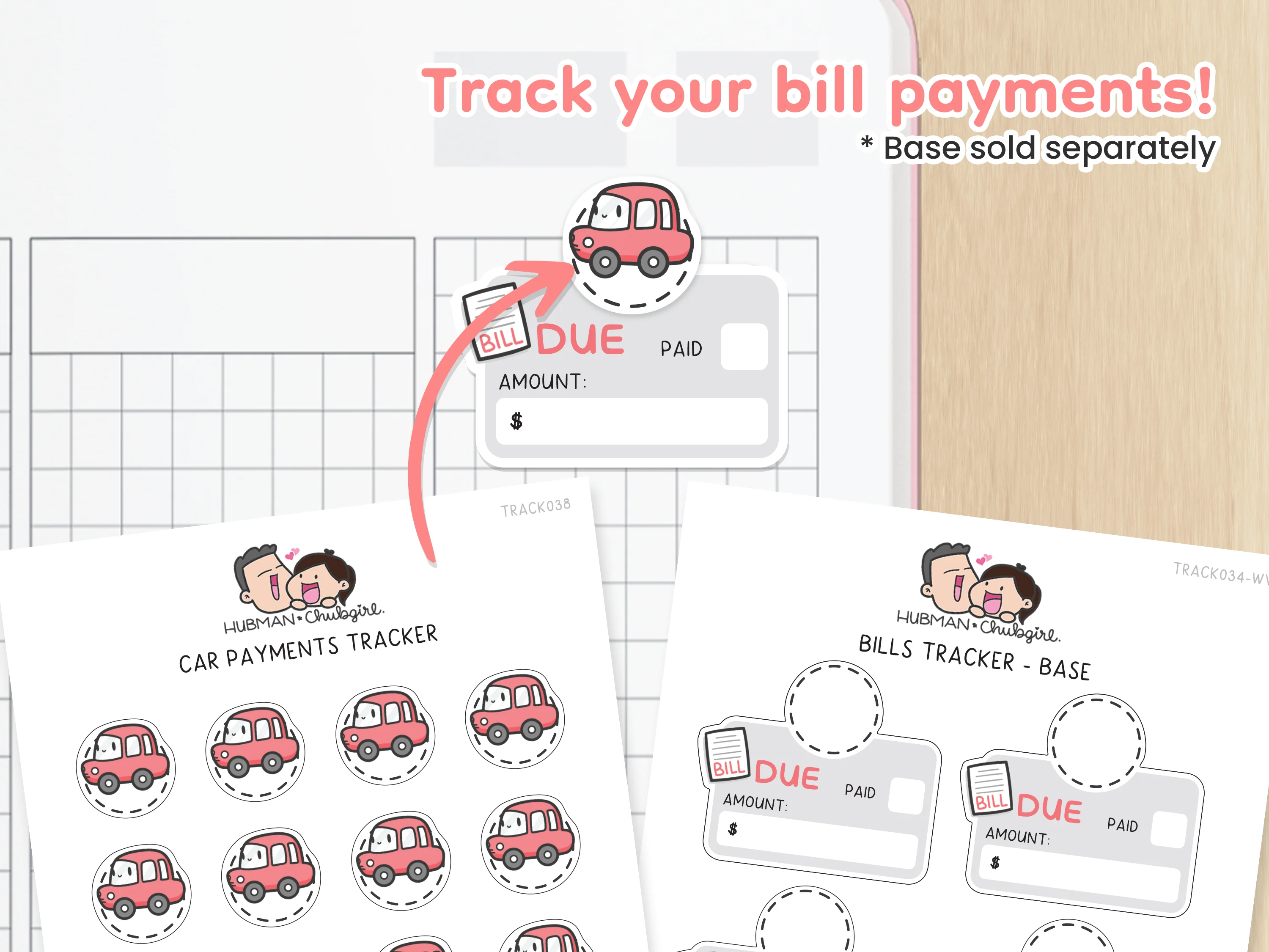Car Payments Tracker Planner Stickers - Image 2