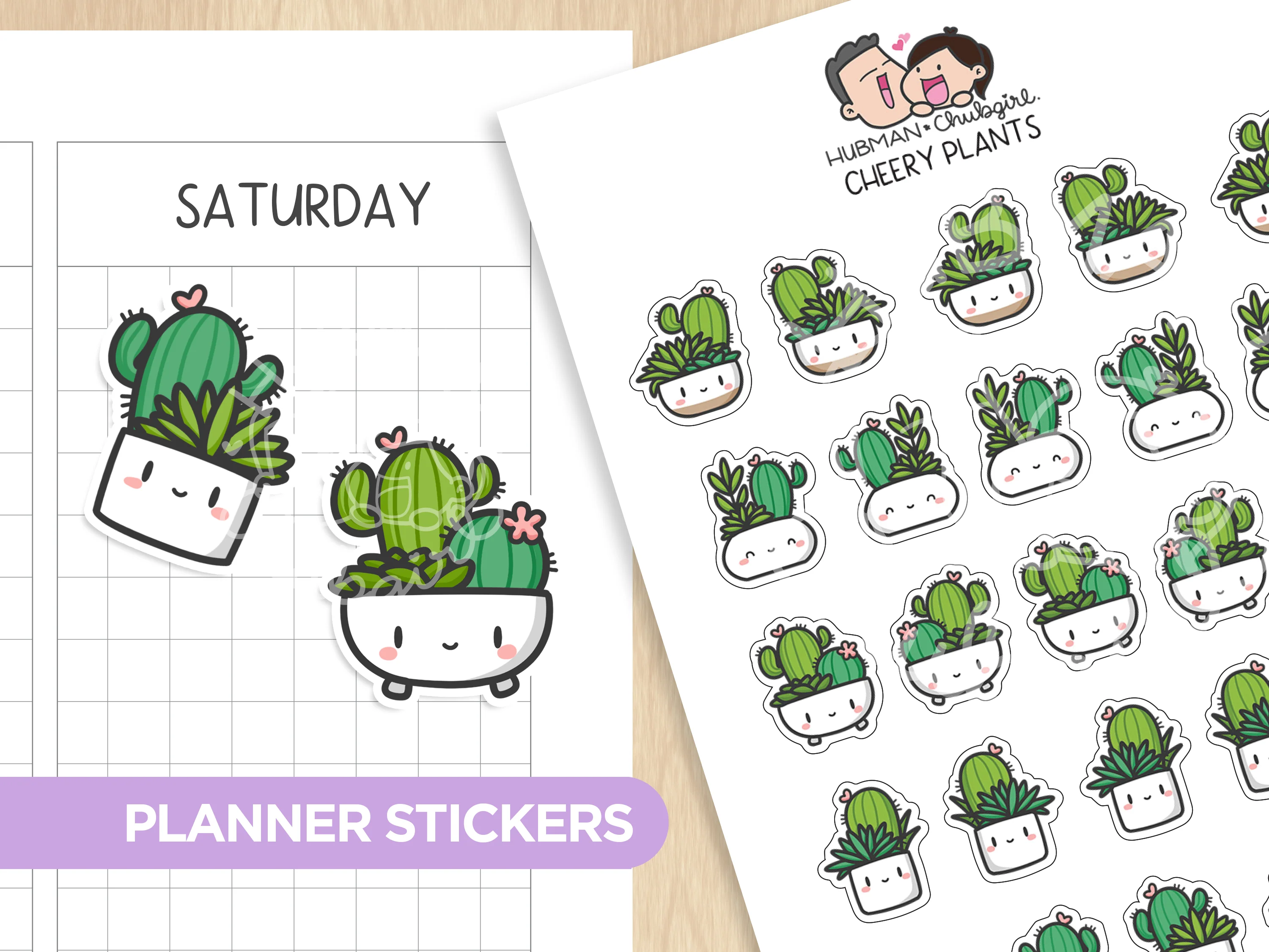 Cheery Plants Planner Stickers