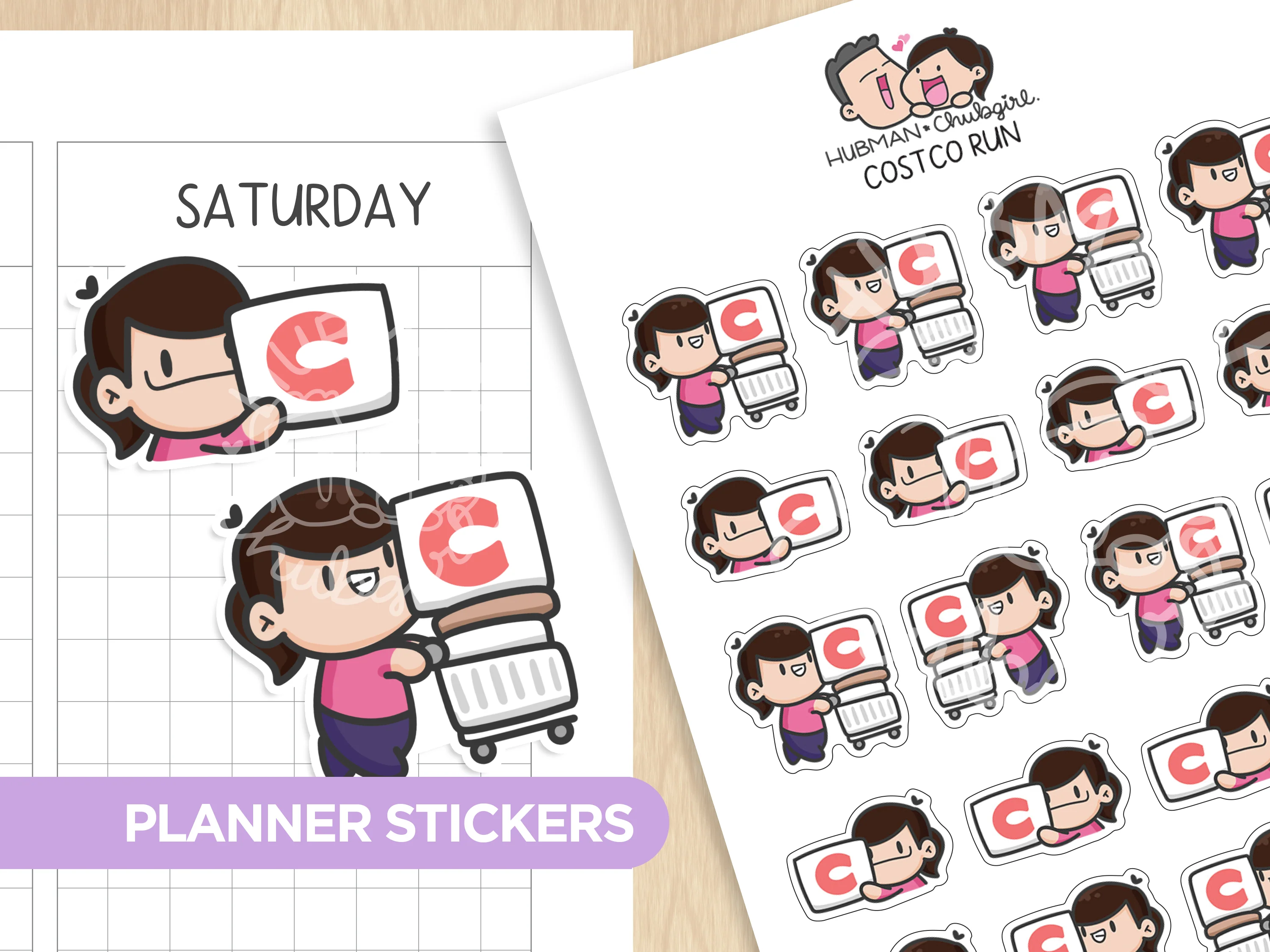 Warehouse Store Run Planner Stickers