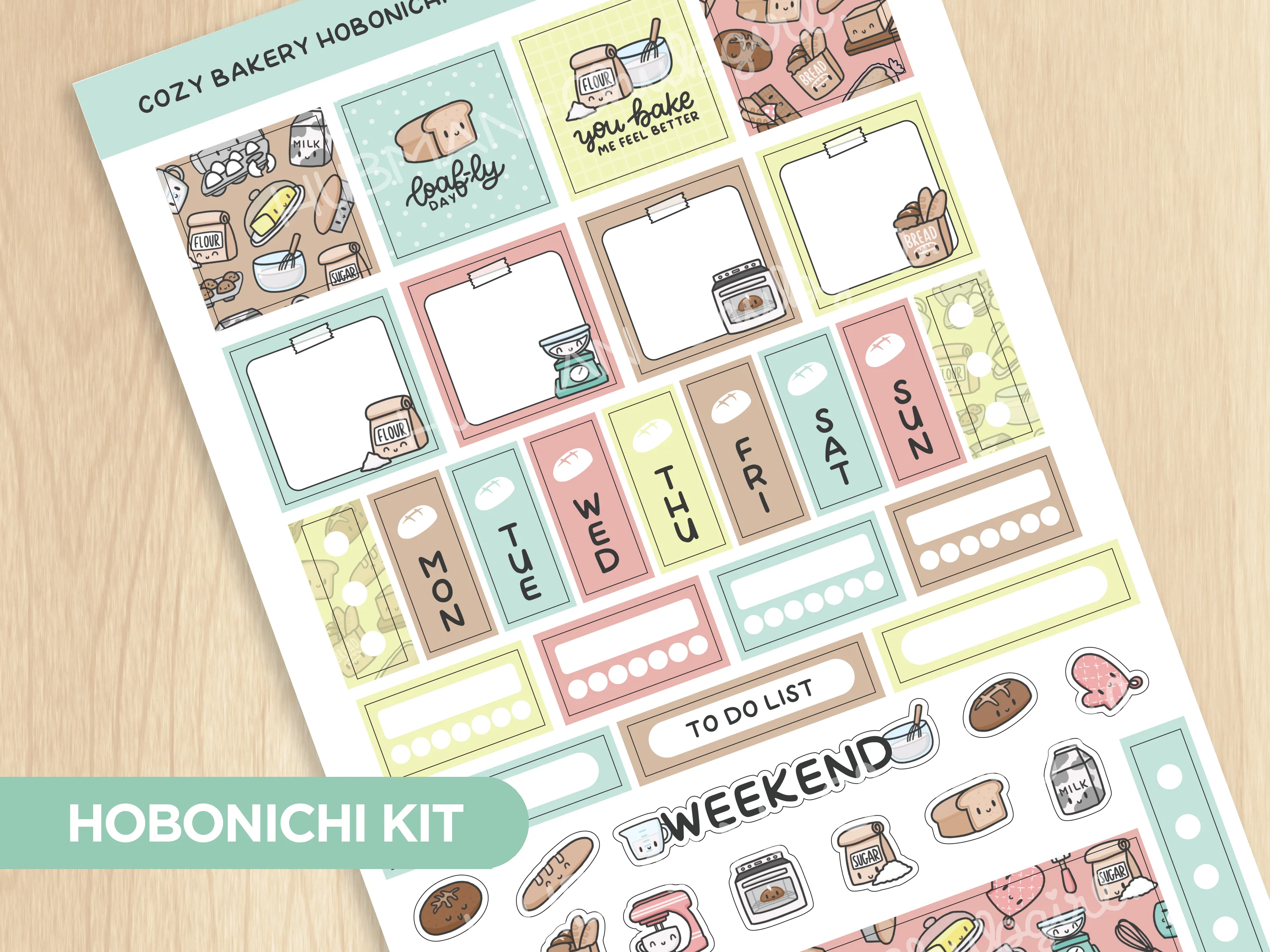 Cozy Bakery Theme Hobonichi Weeks Kit