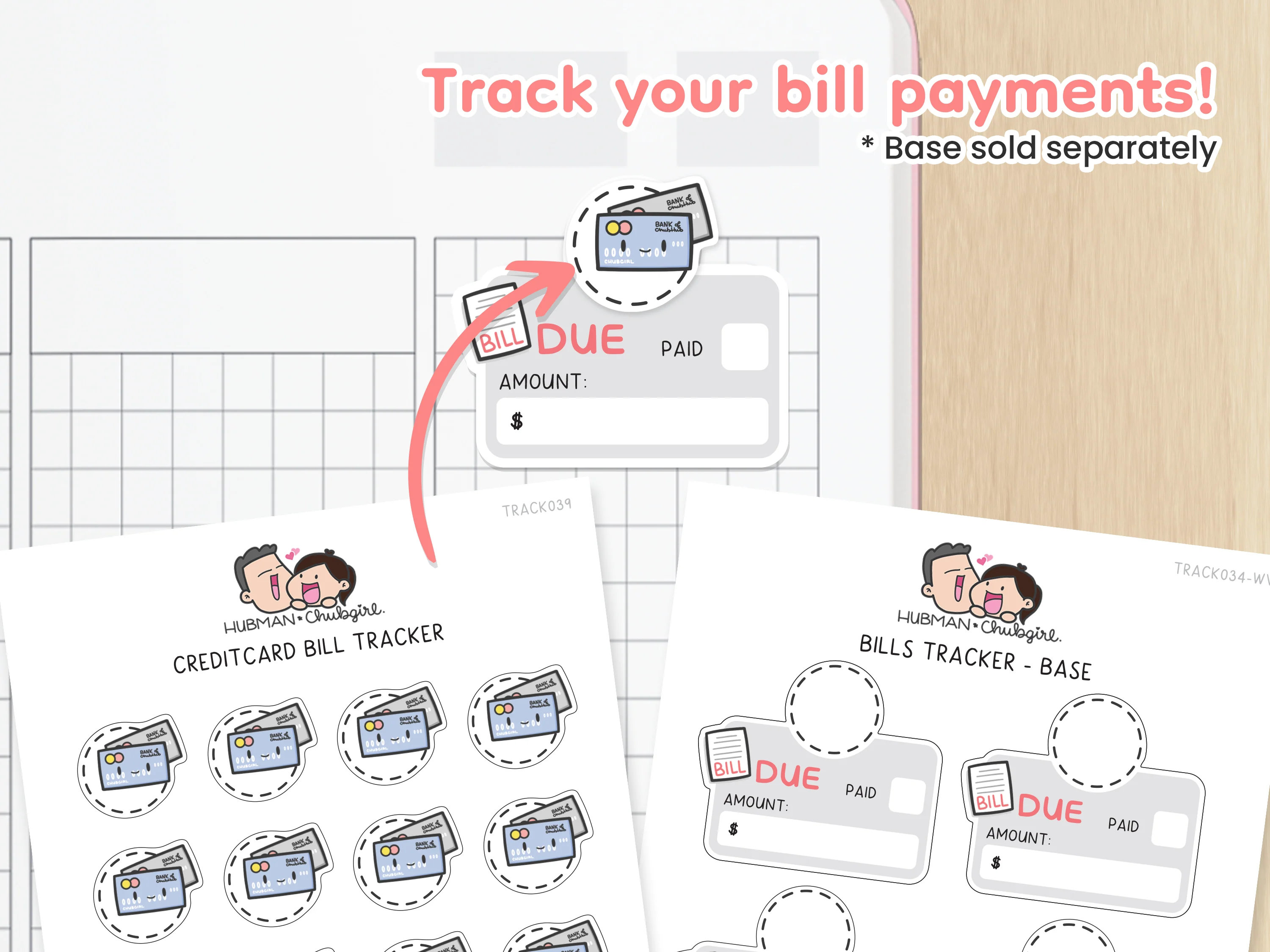Creditcard Bill Tracker Planner Stickers - Image 2