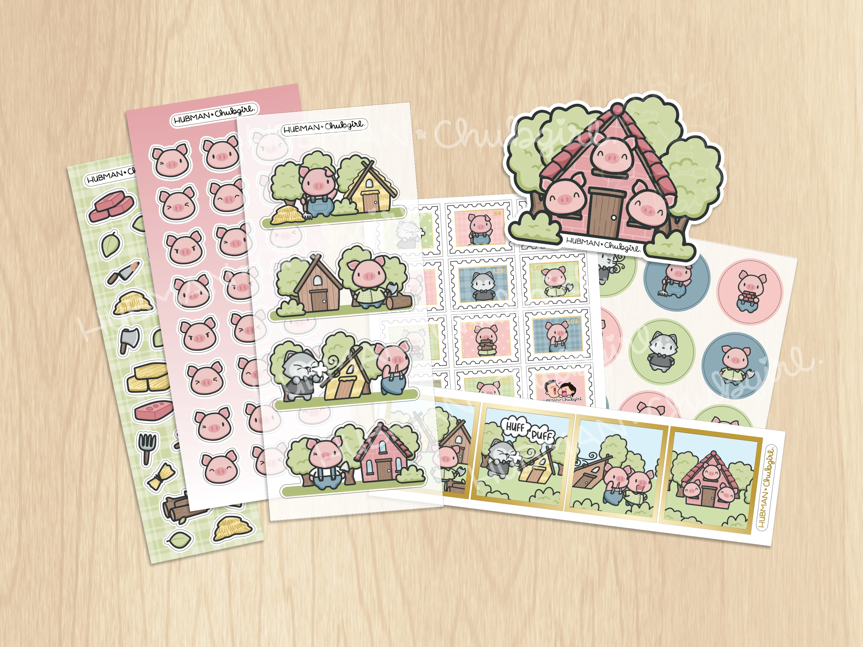 Three Little Pigs Variety Sticker Pack