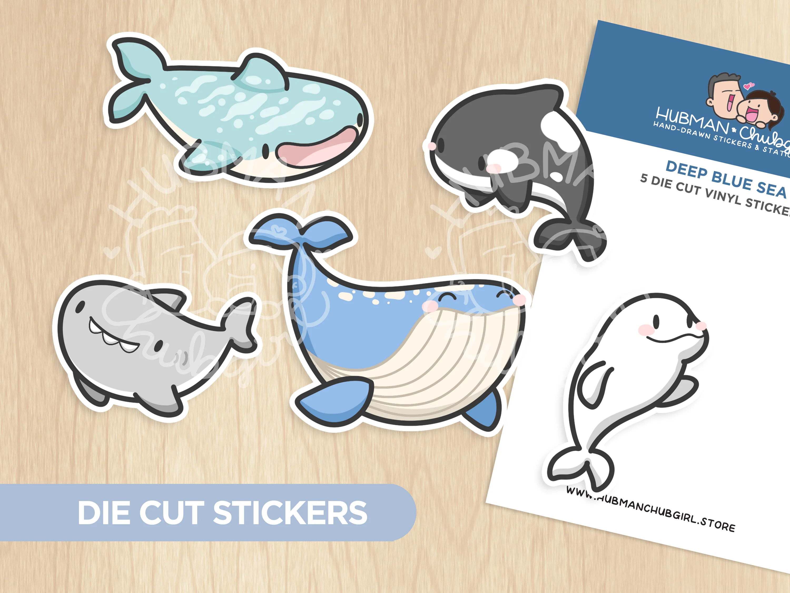 Deep Blue Sea Die Cut Stickers