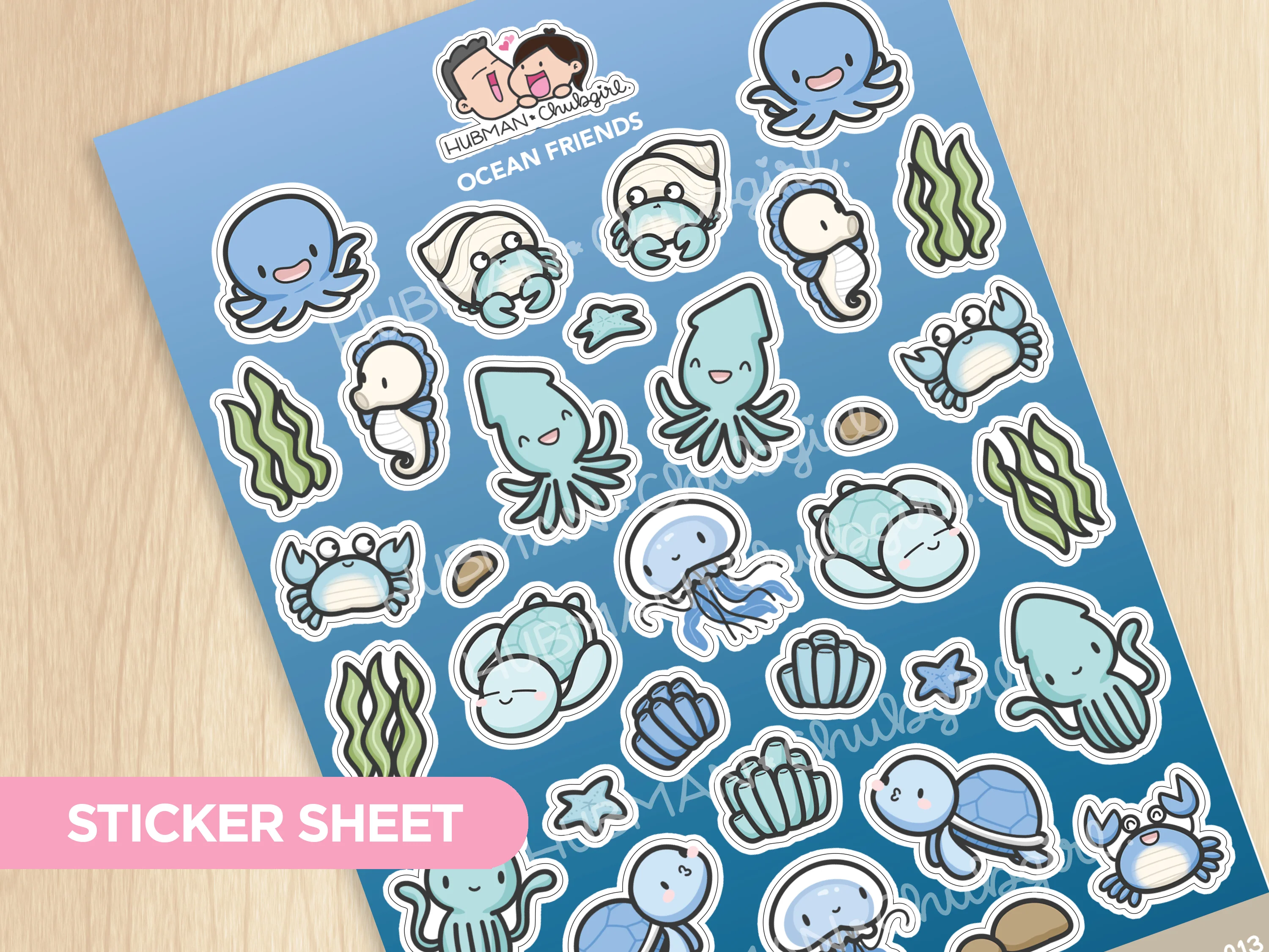 Ocean Friends Sticker Sheet