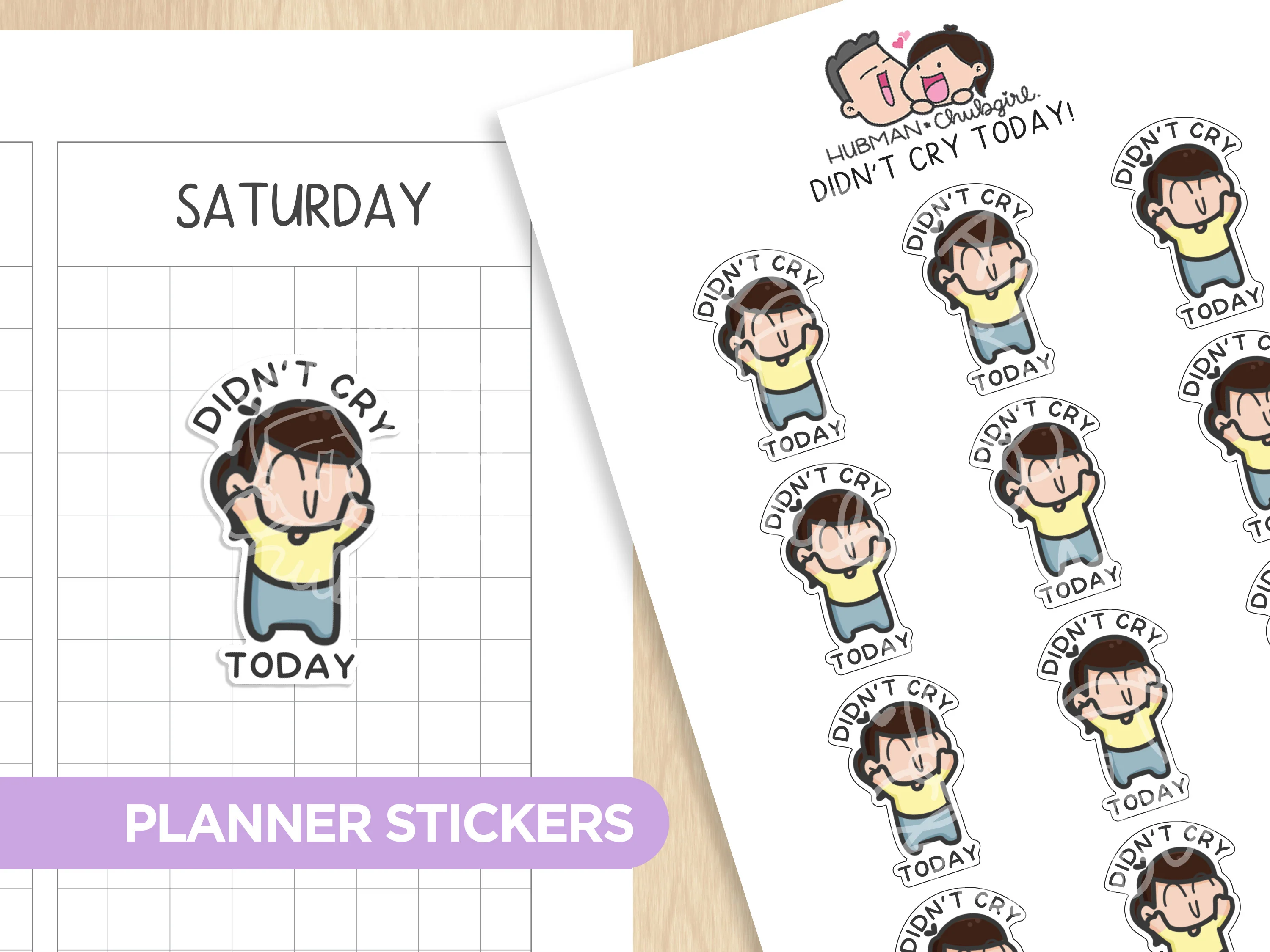 Didn't Cry Today! Planner Stickers