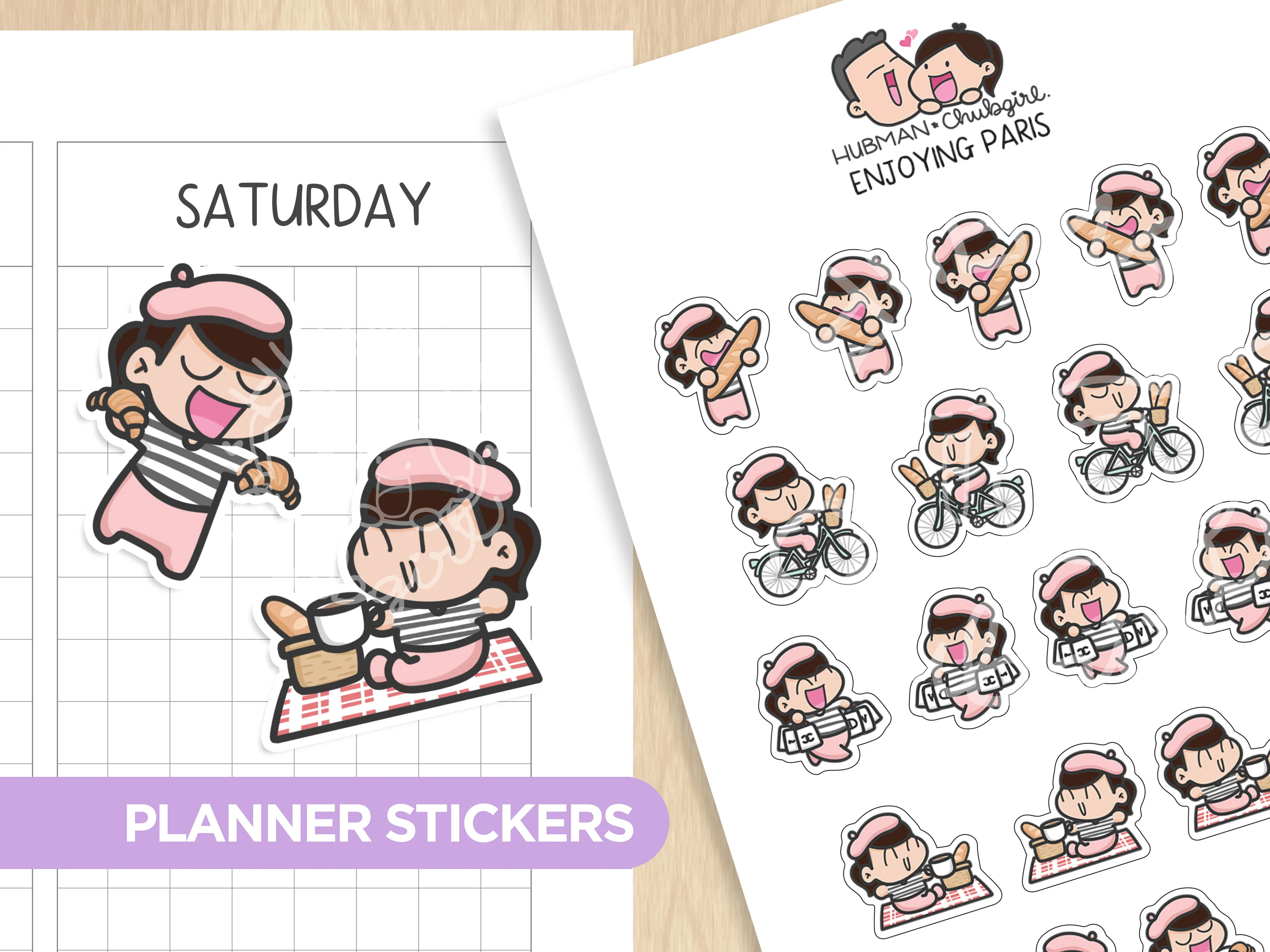 Enjoying Paris Planner Stickers