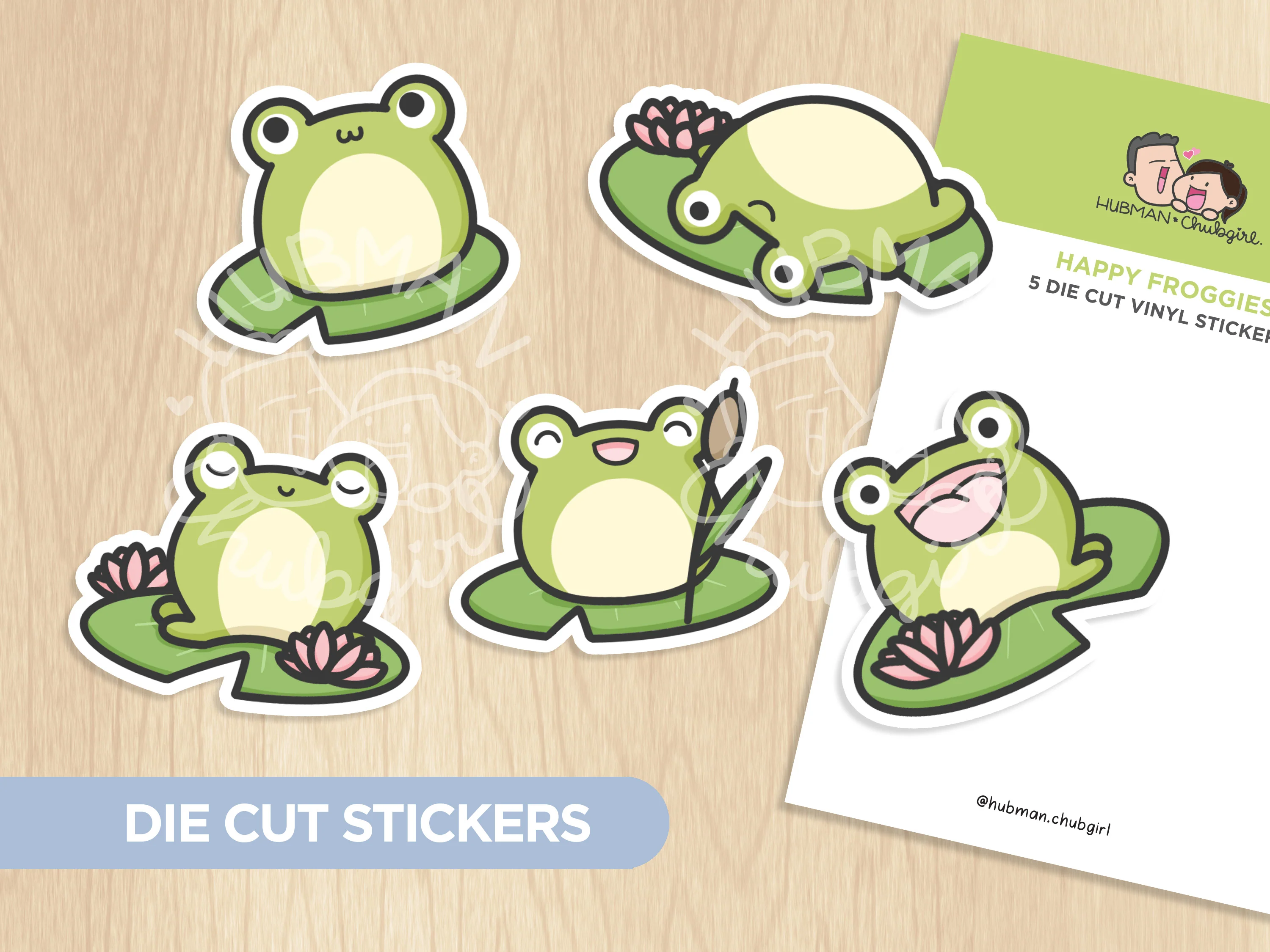 Froggies Die Cut Stickers
