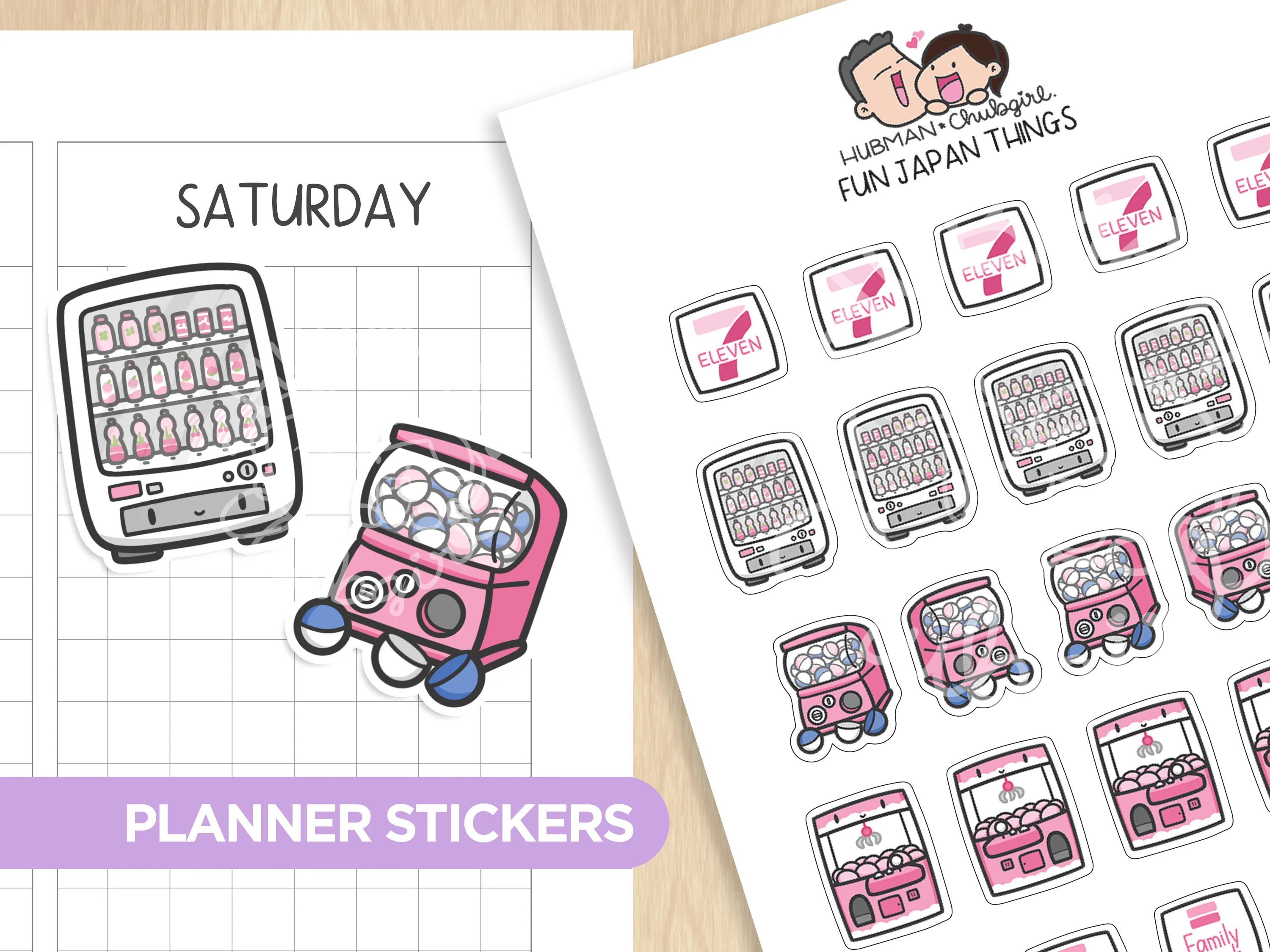 Fun Japan Things Planner Stickers