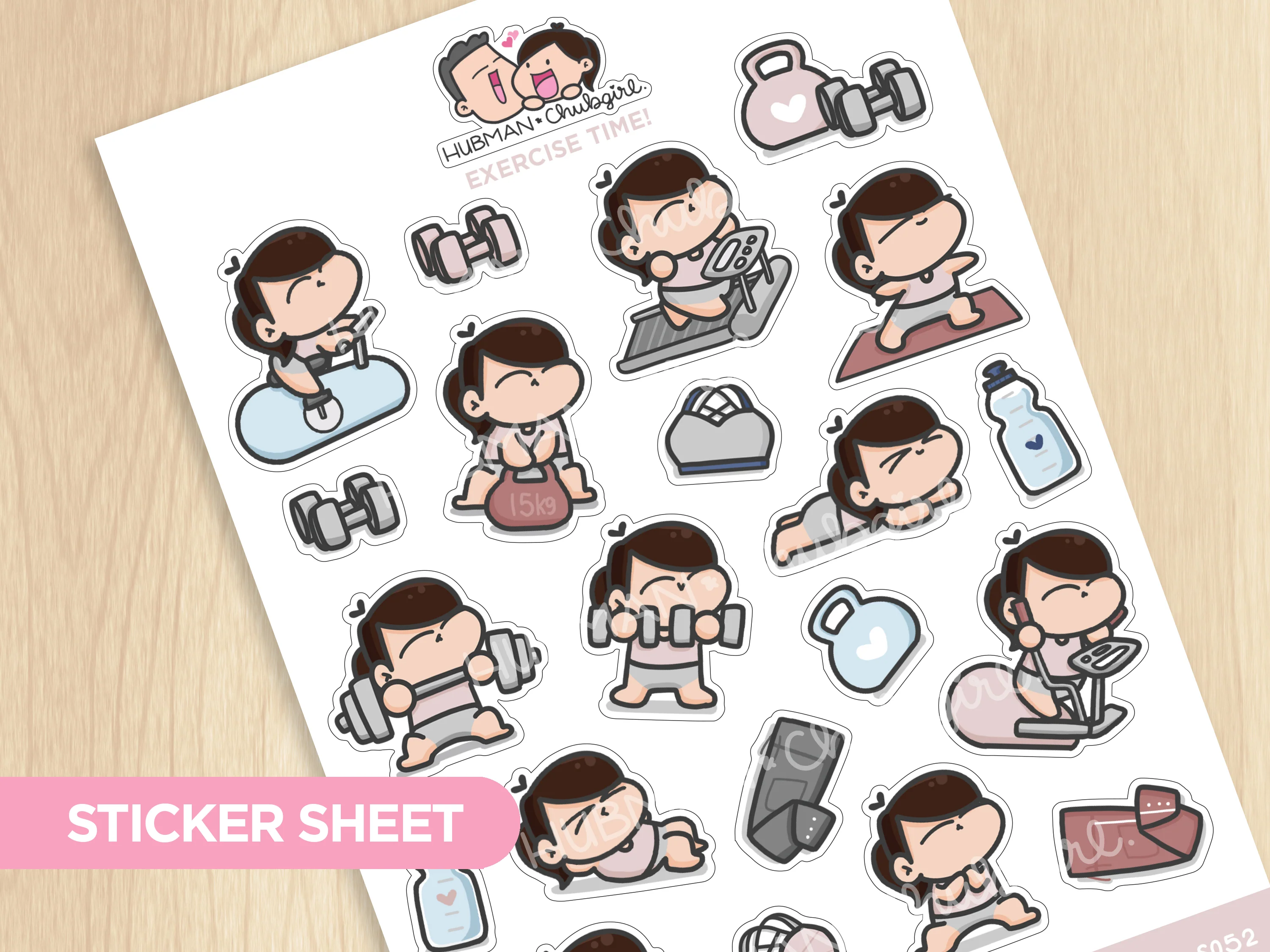 Gym & Workout Sticker Set - Image 14