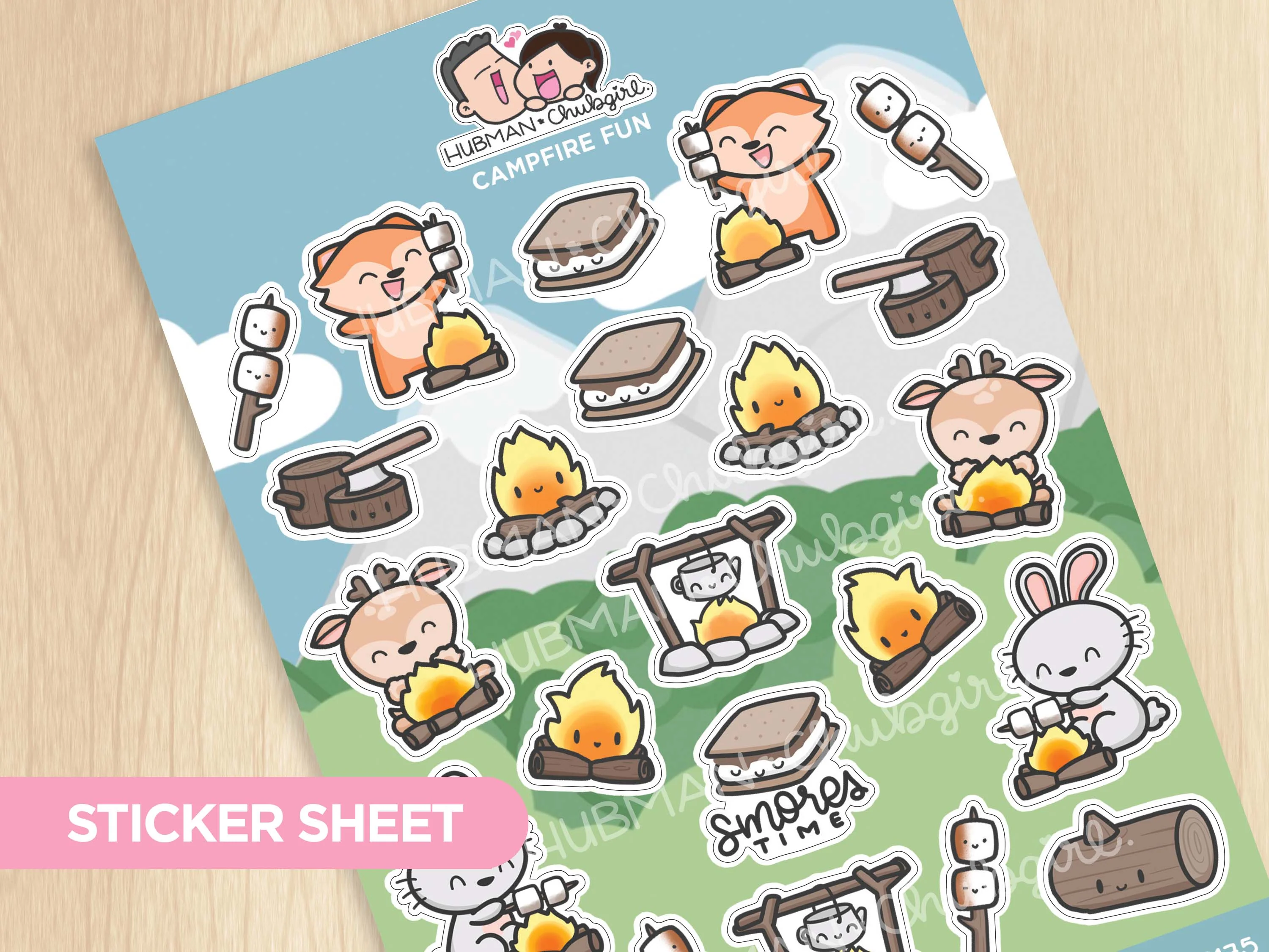 Campfire Fun Sticker Sheet