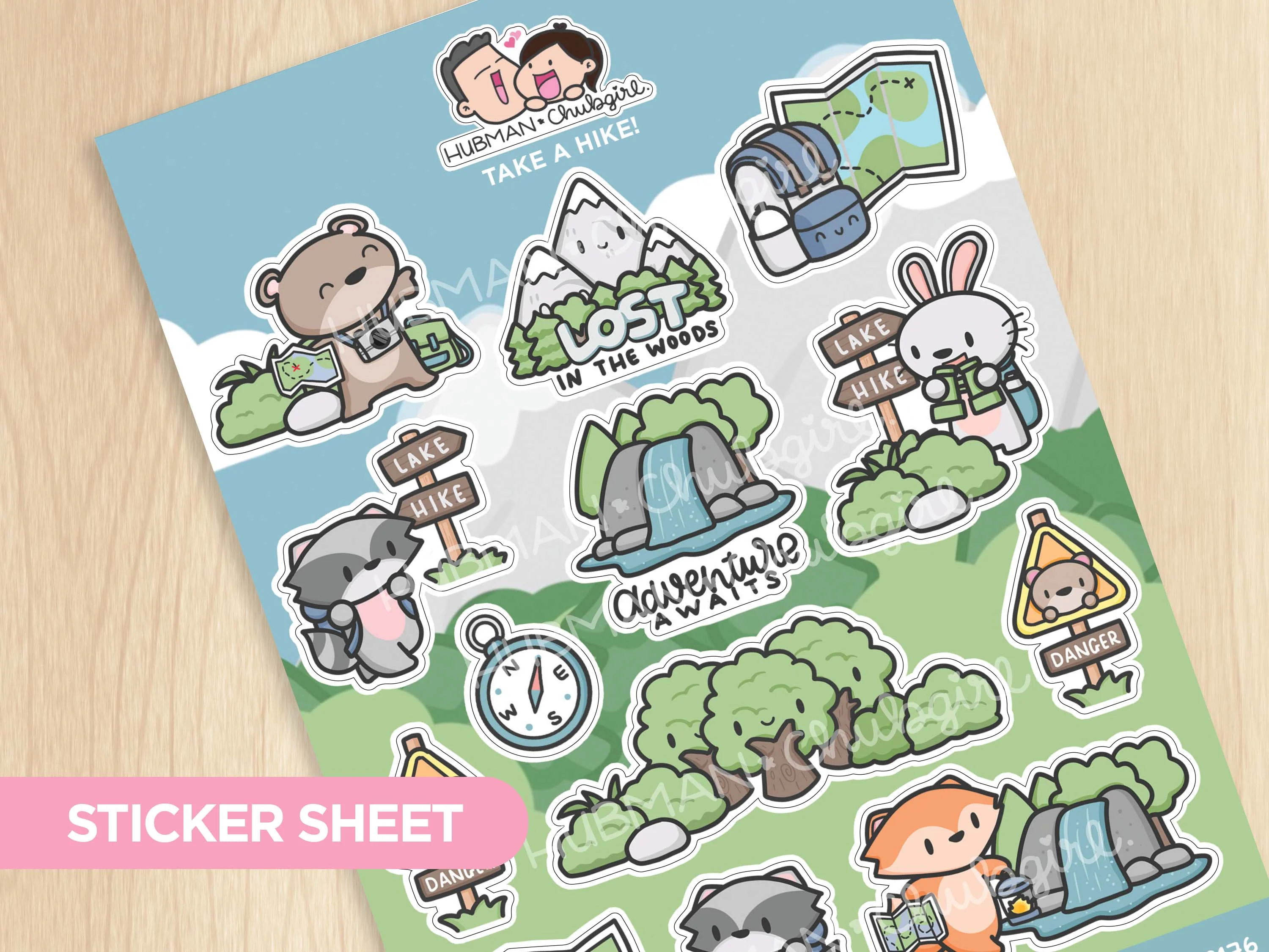 Happy Camping Sticker Set - Image 4