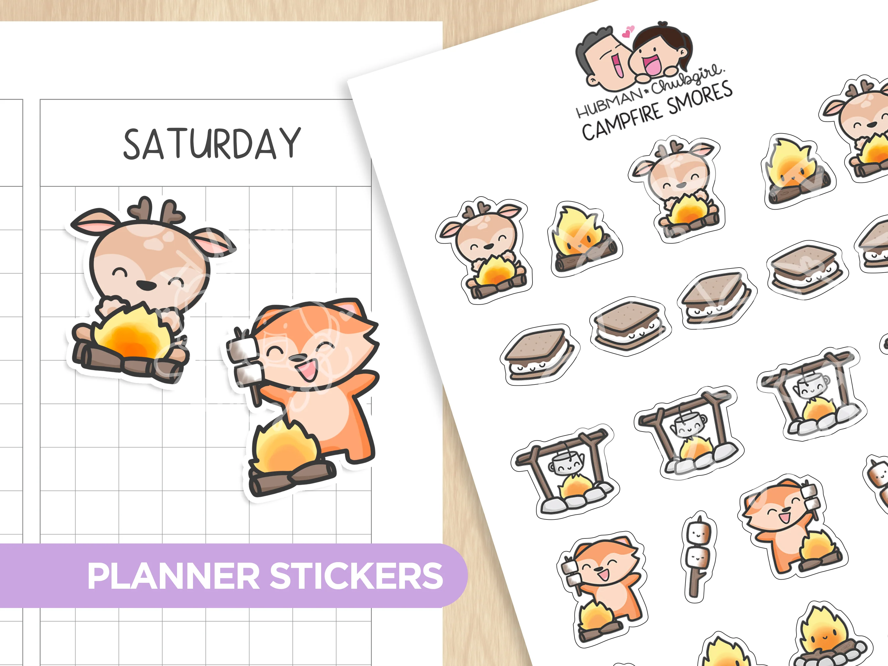 Happy Camping Sticker Set - Image 7