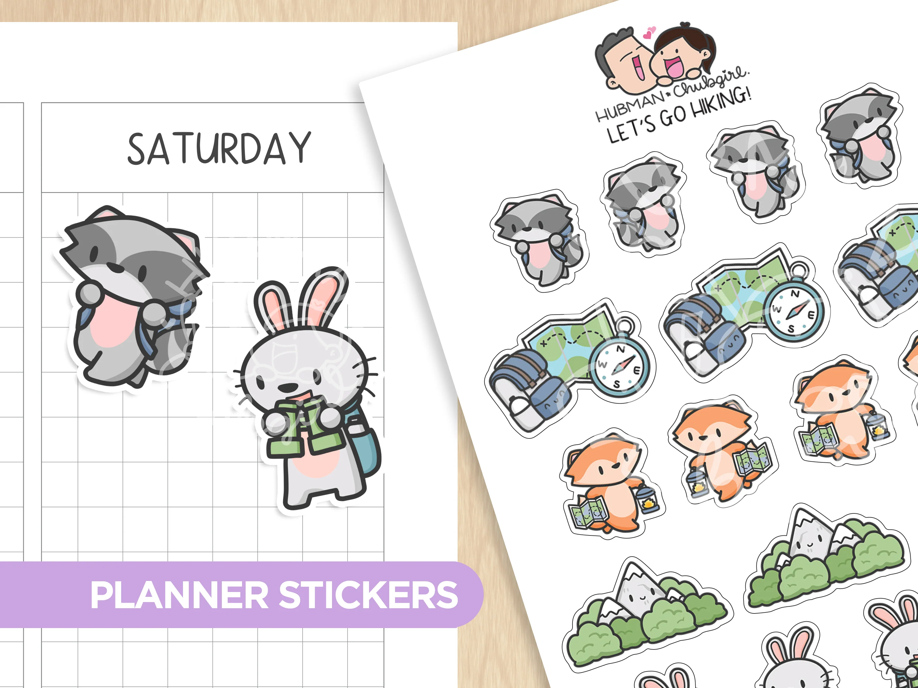 Happy Camping Sticker Set - Image 8