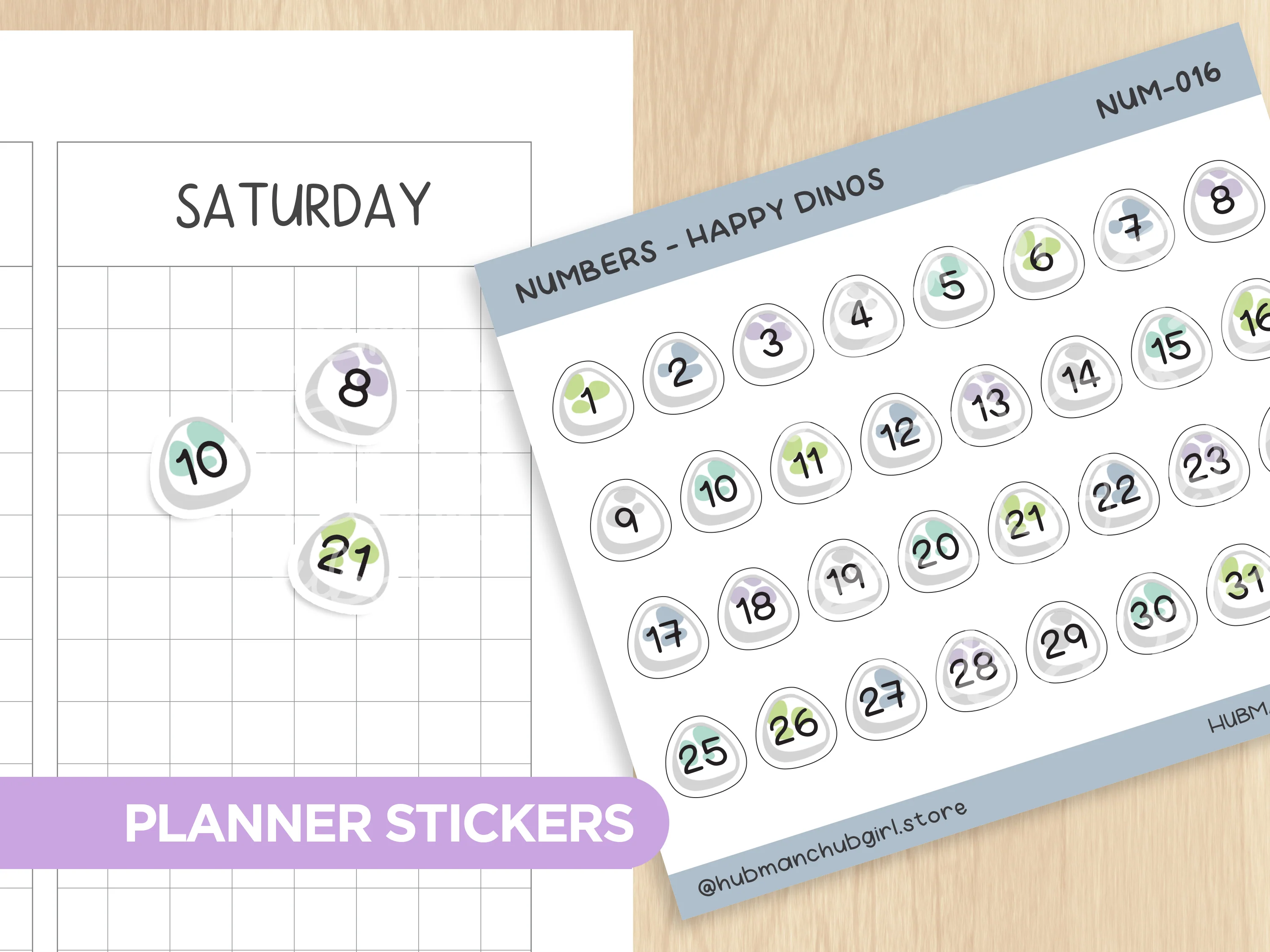 Happy Dinos Journaling Extras Sticker Set - Image 6