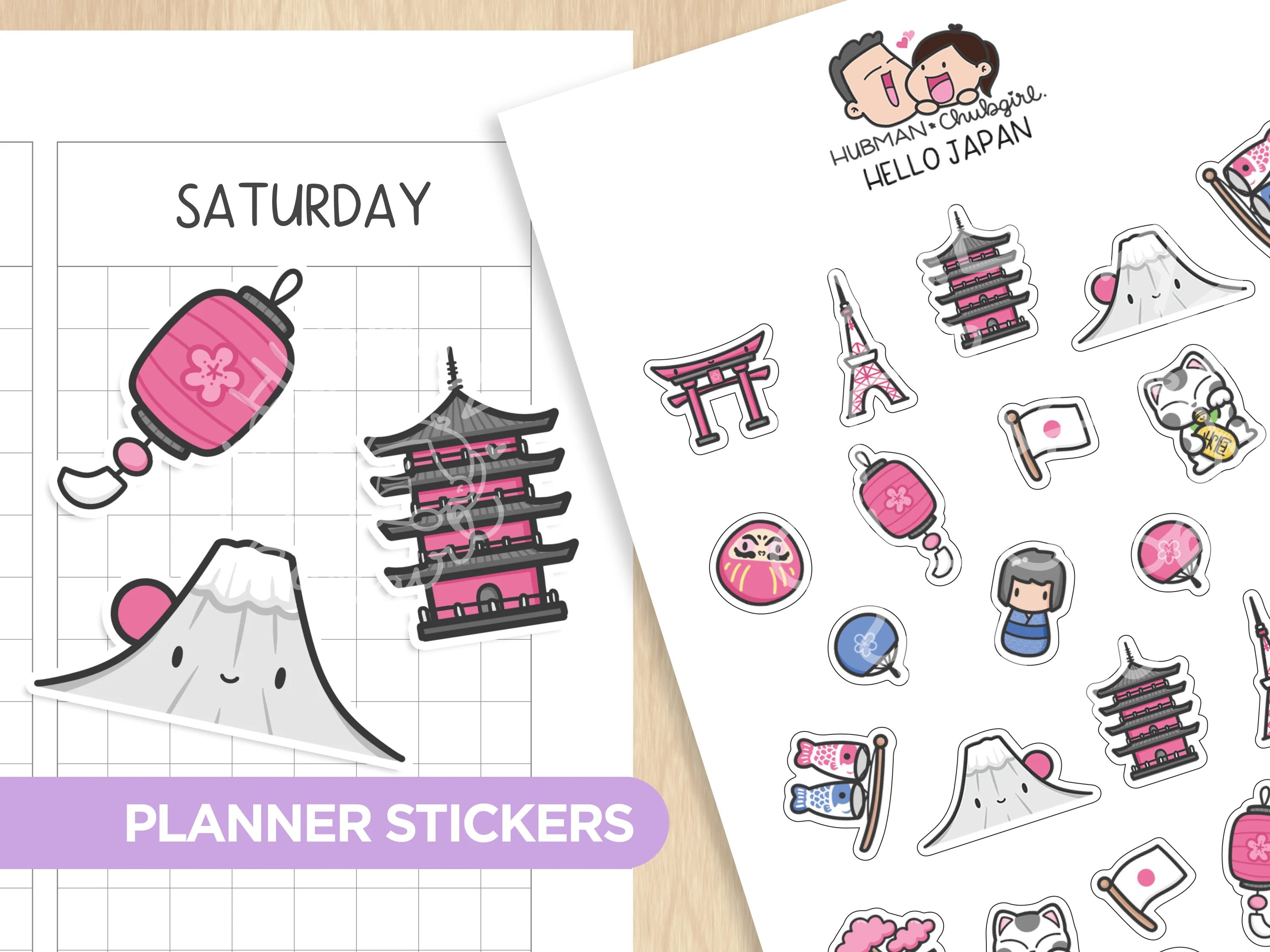 Hello Japan Planner Stickers