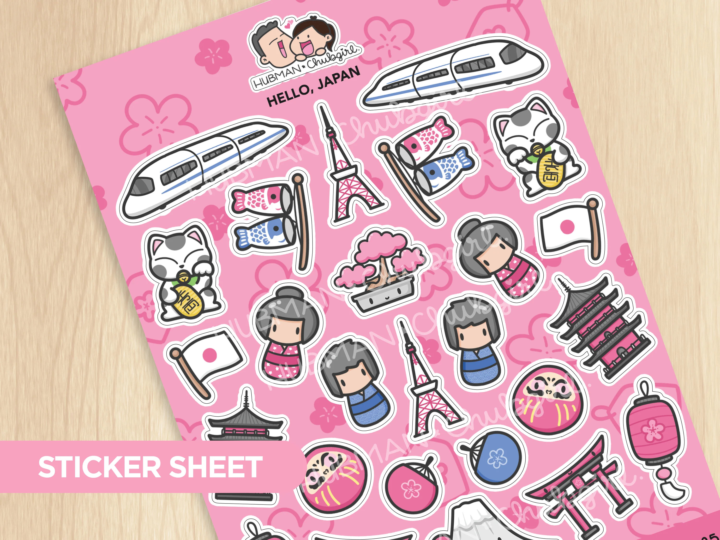 Hello, Japan Sticker Sheet