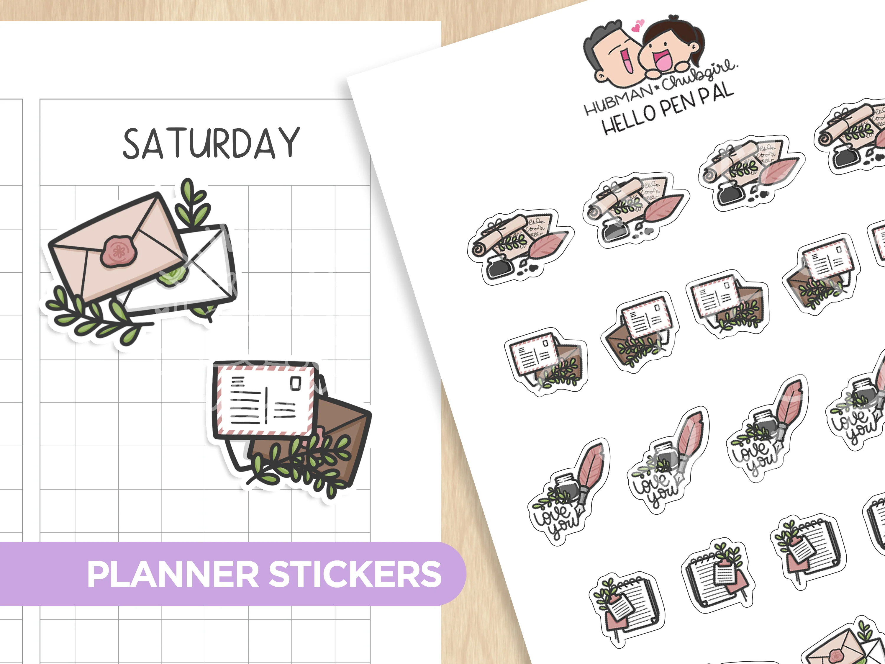 Hello Penpal Planner Stickers