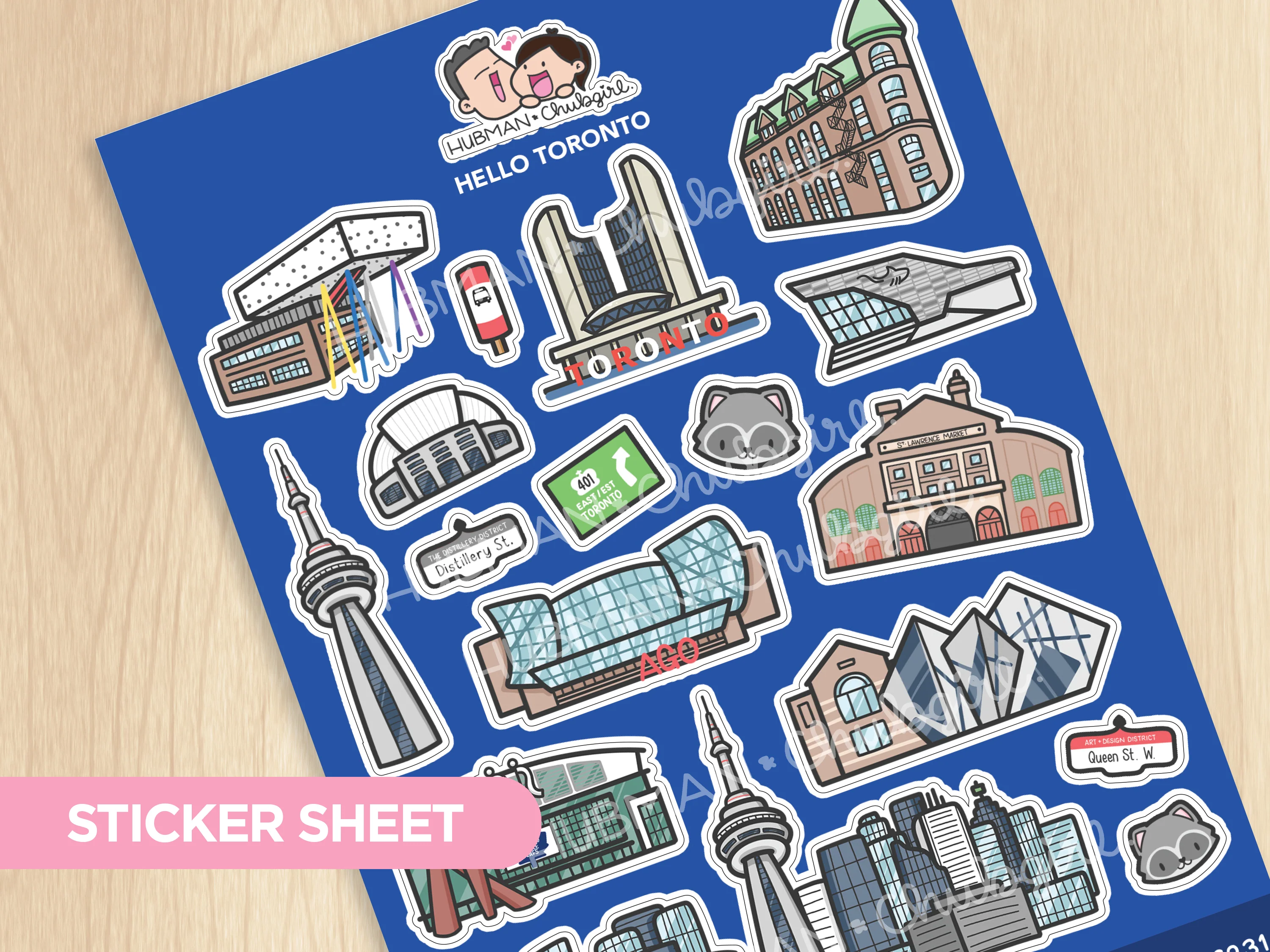 Hello Toronto Sticker Sheet