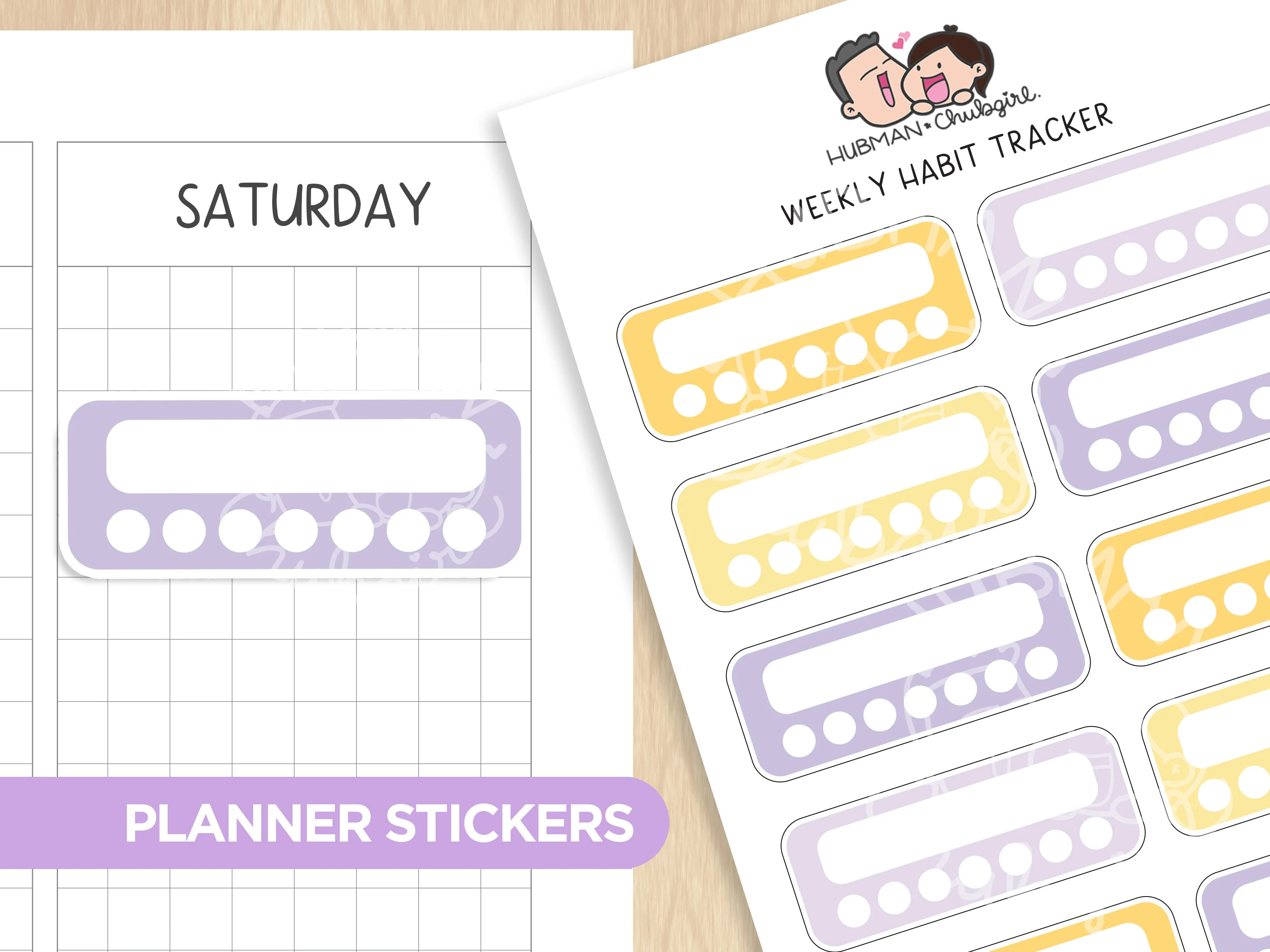Honey Lavender Journaling Extras Sticker Set - Image 4