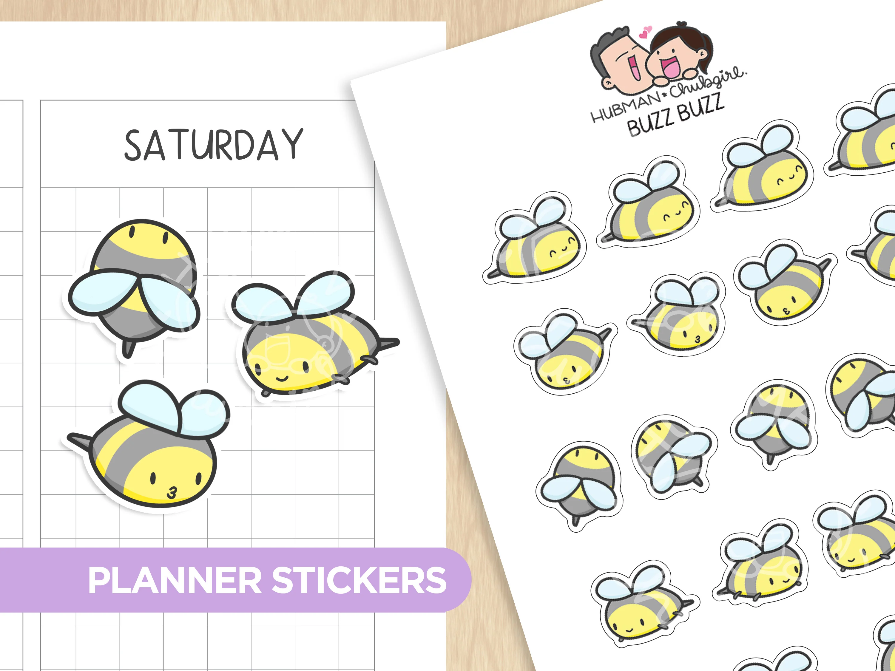 Buzz buzz Planner Stickers