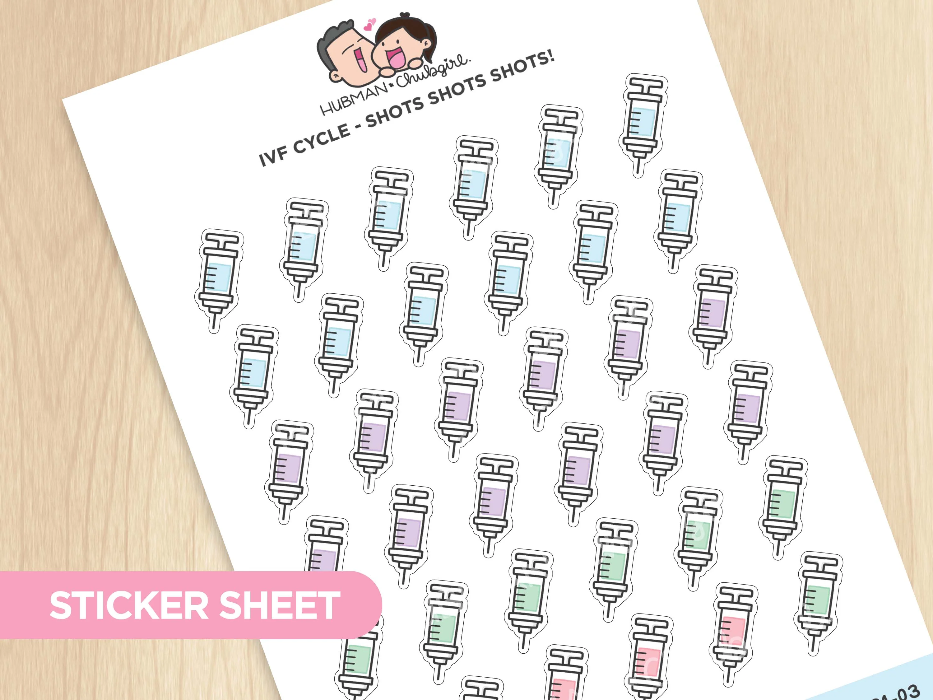IVF Cycle Sticker Sheets - Image 4