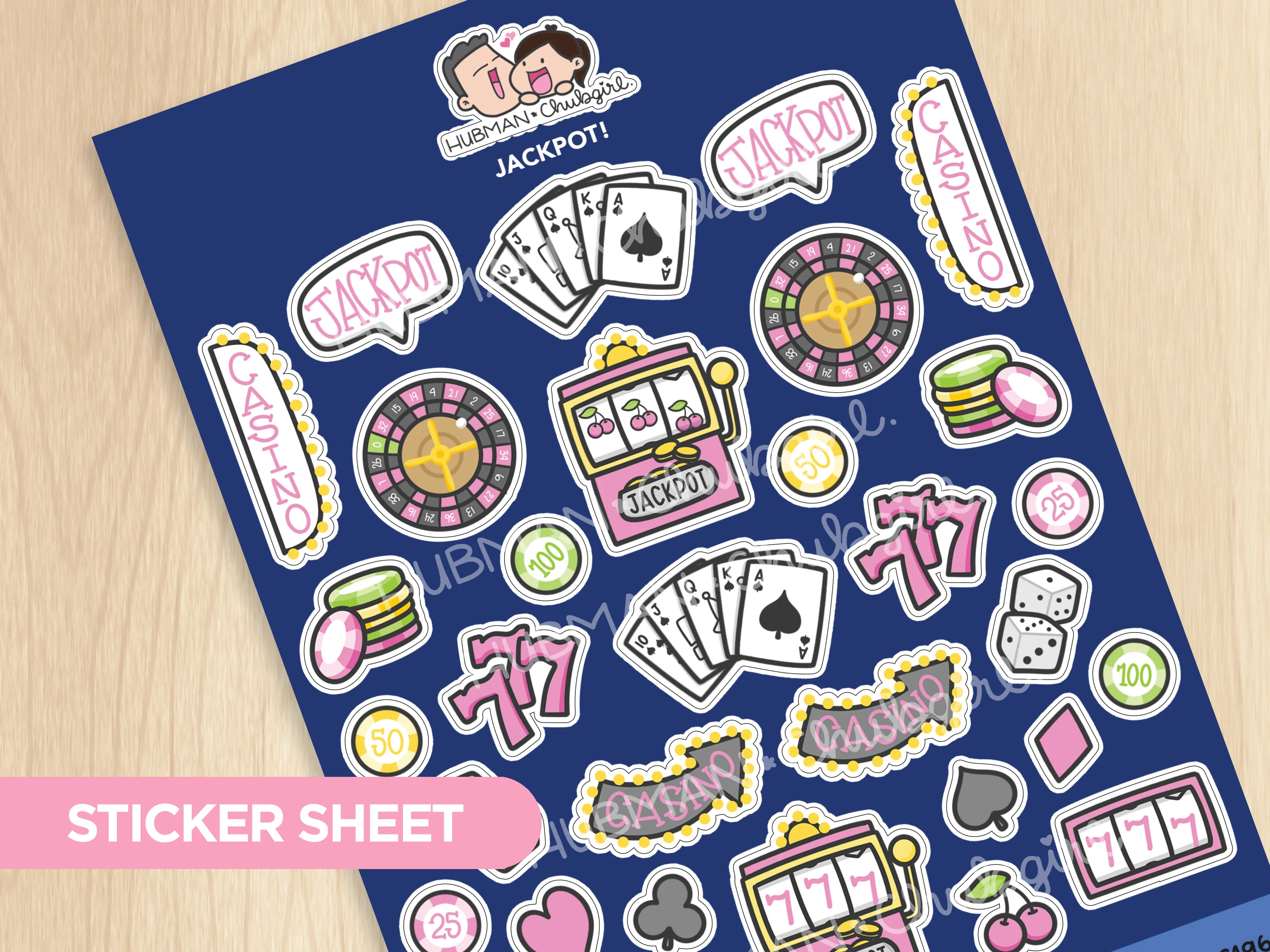 Jackpot! Sticker Sheet