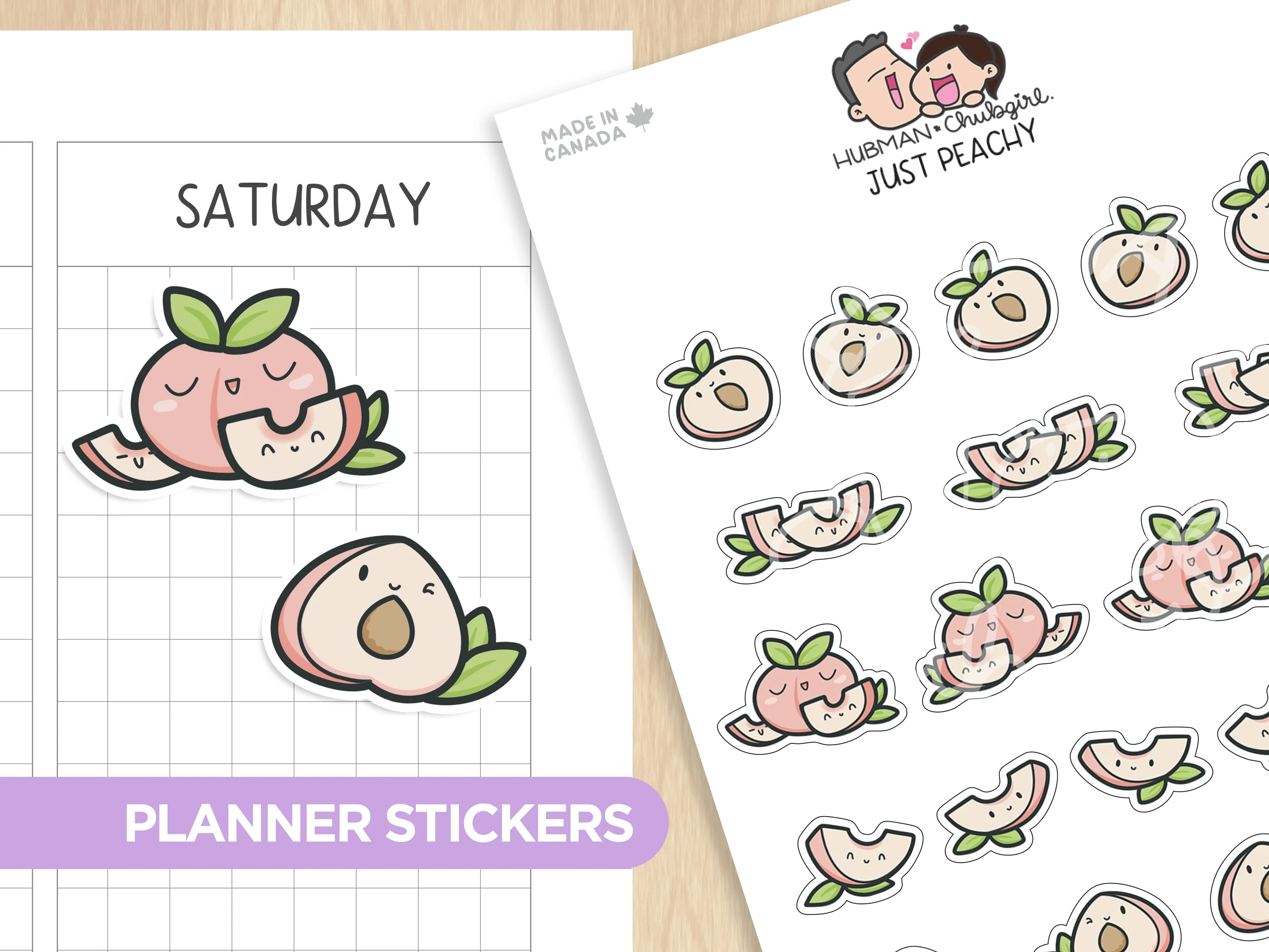 Just Peachy Planner Stickers