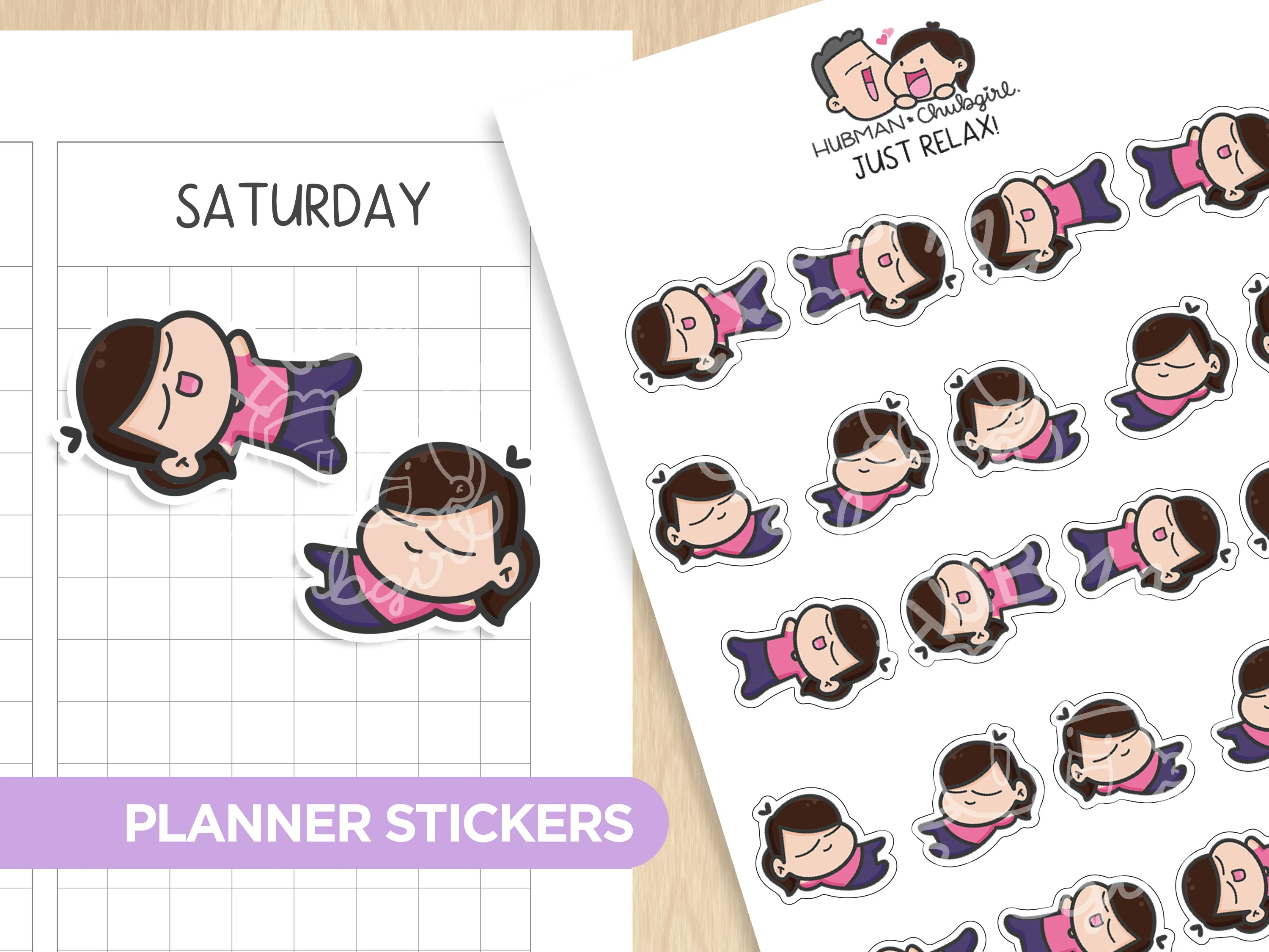 Just Relax! Planner Stickers