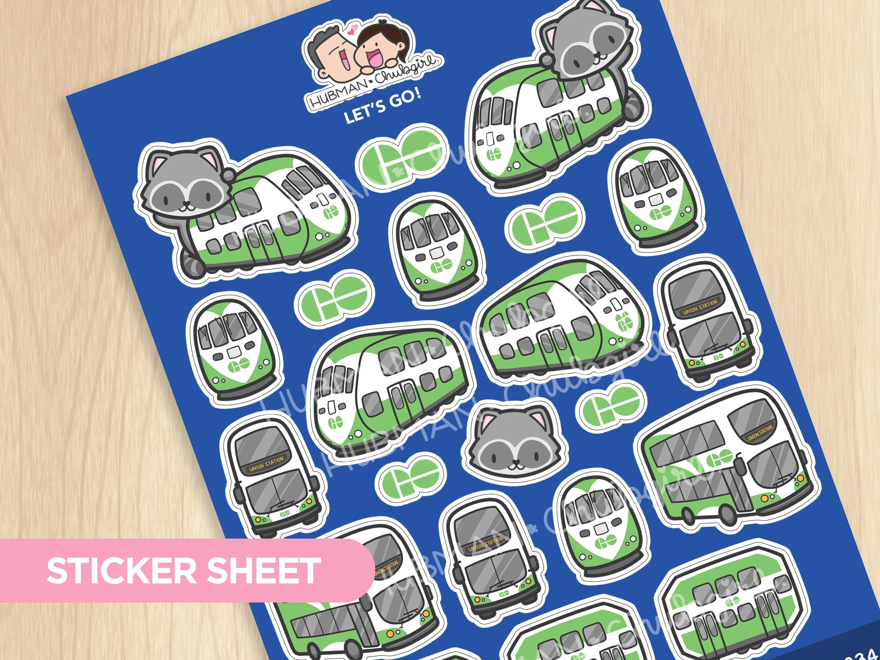 Let's Go Sticker Sheet