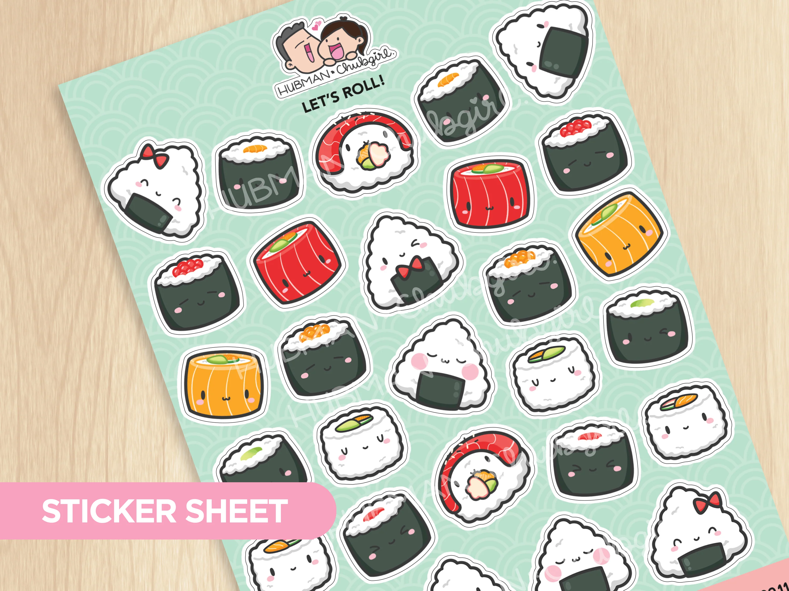 Let's Roll Sticker Sheet