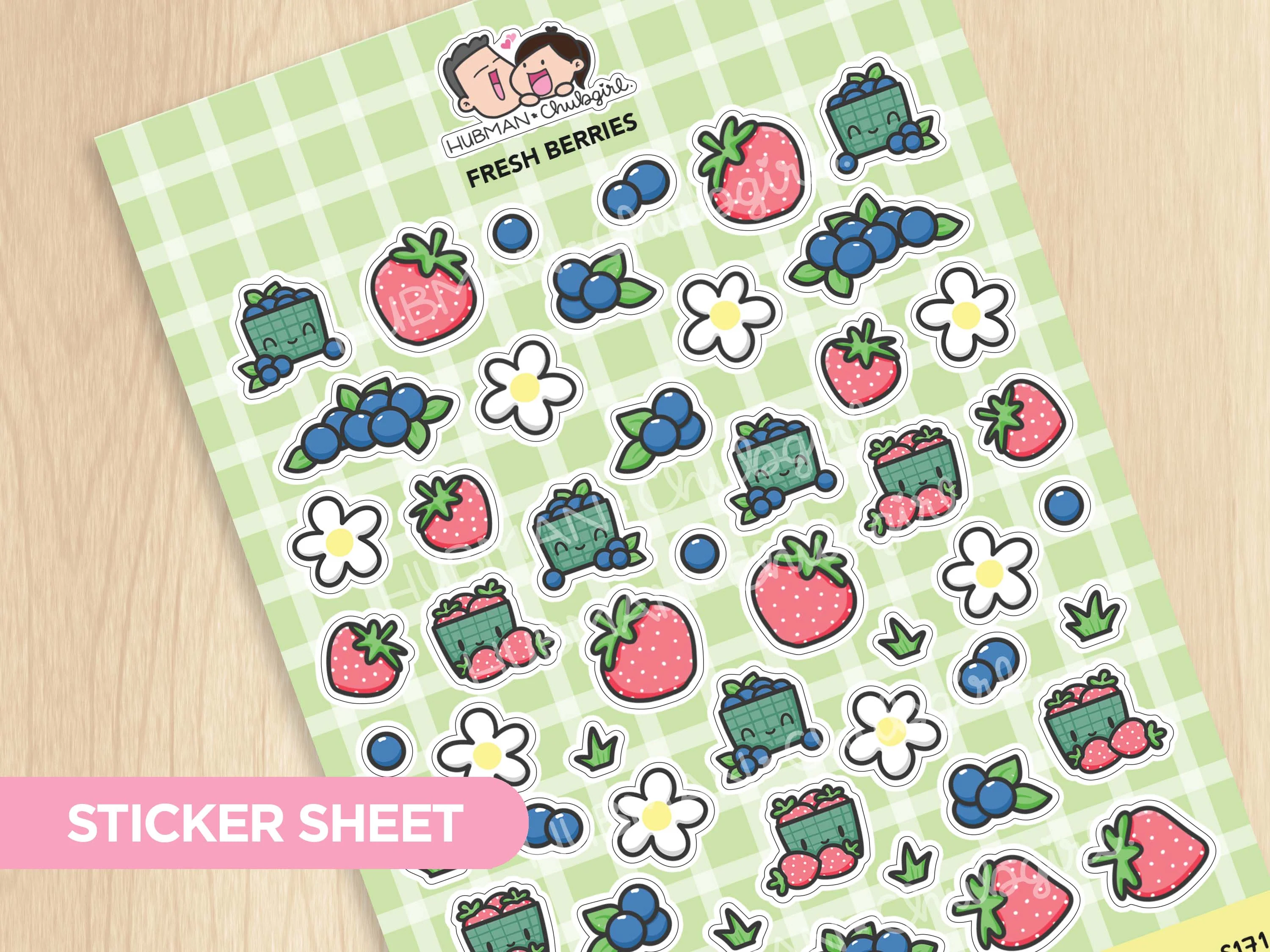 Fresh Berries Sticker Sheet