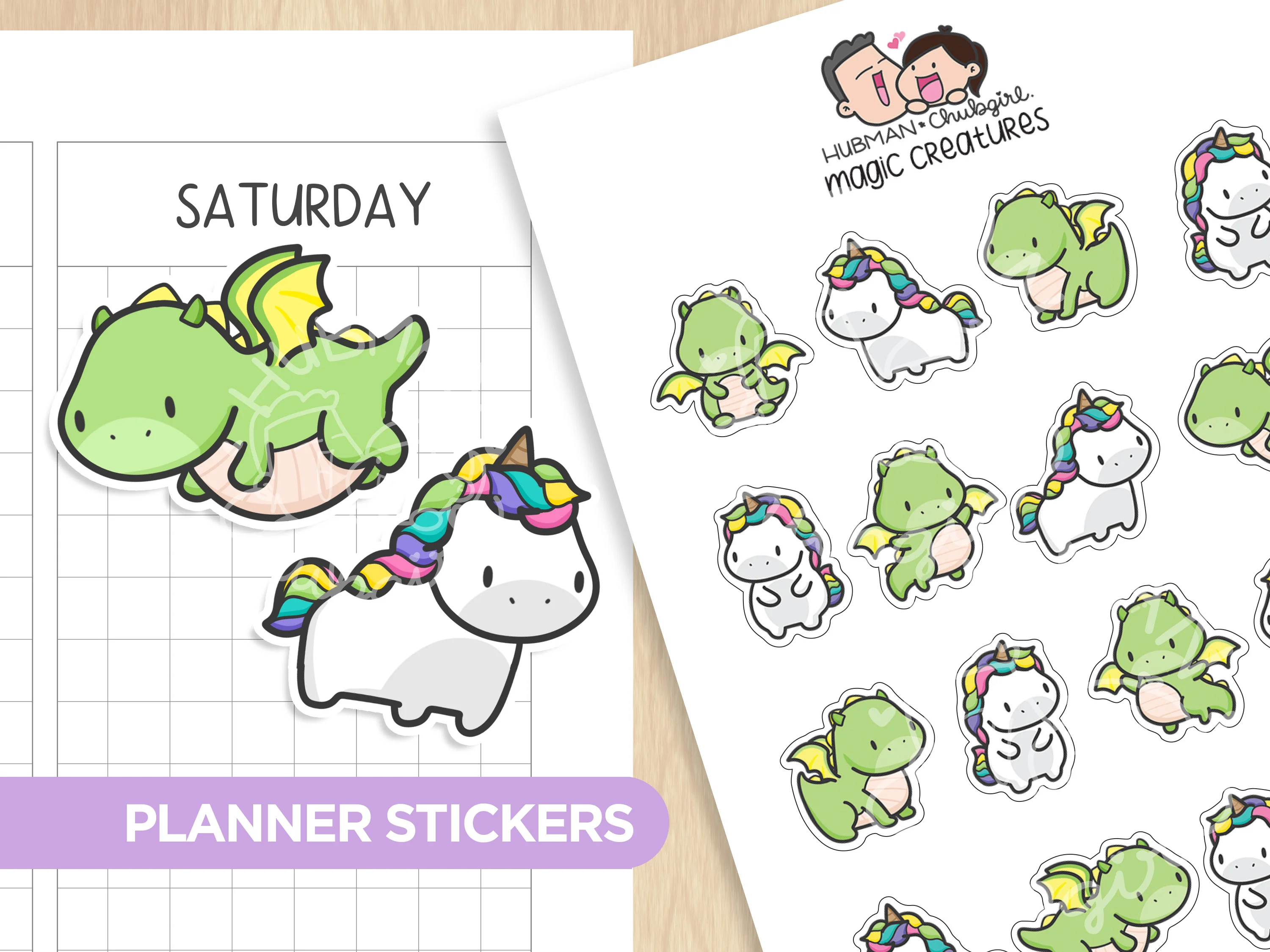 Magic Creatures Planner Stickers