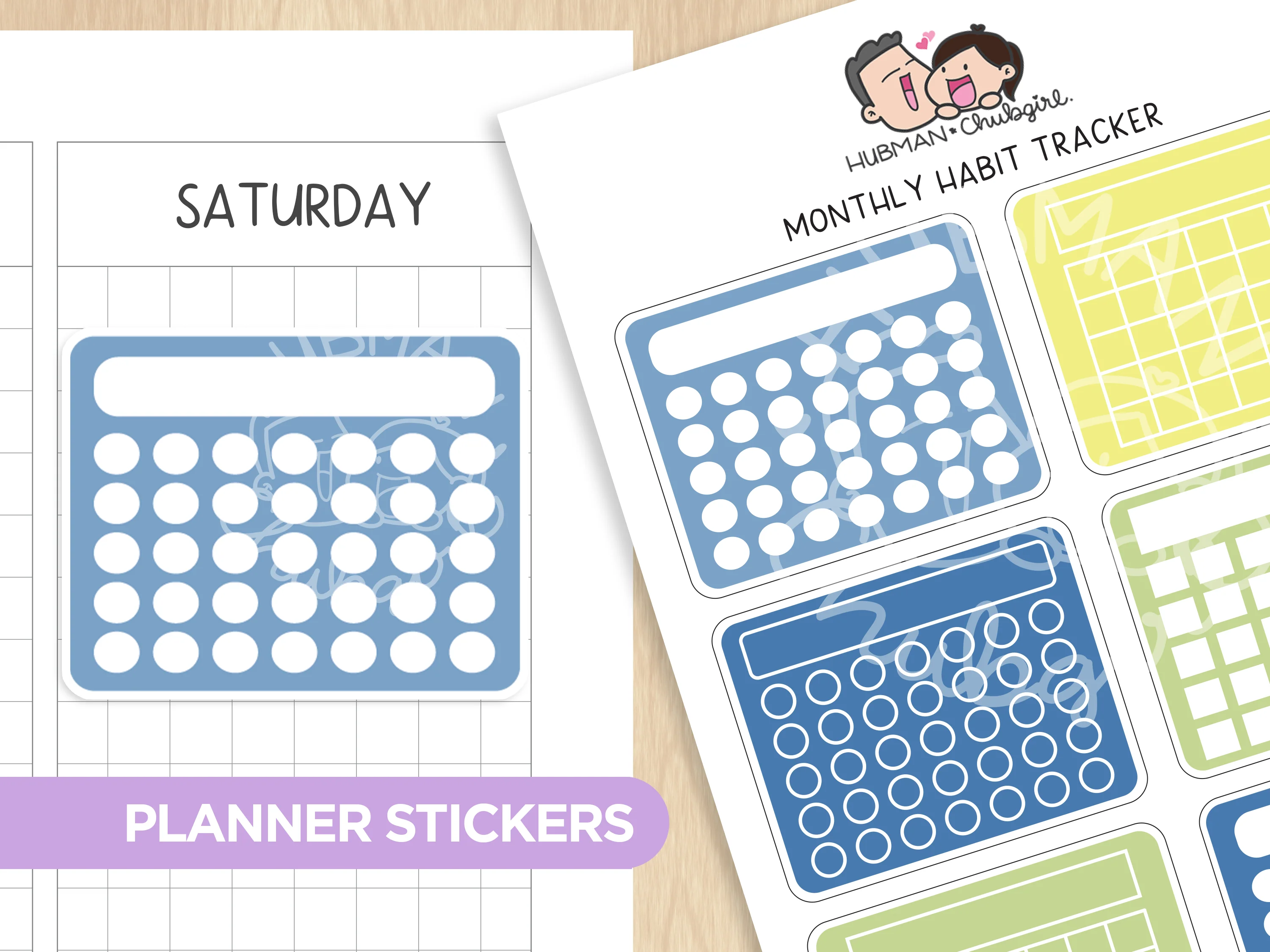 Blueberry Lemonade Journaling Extras Sticker Set - Image 5