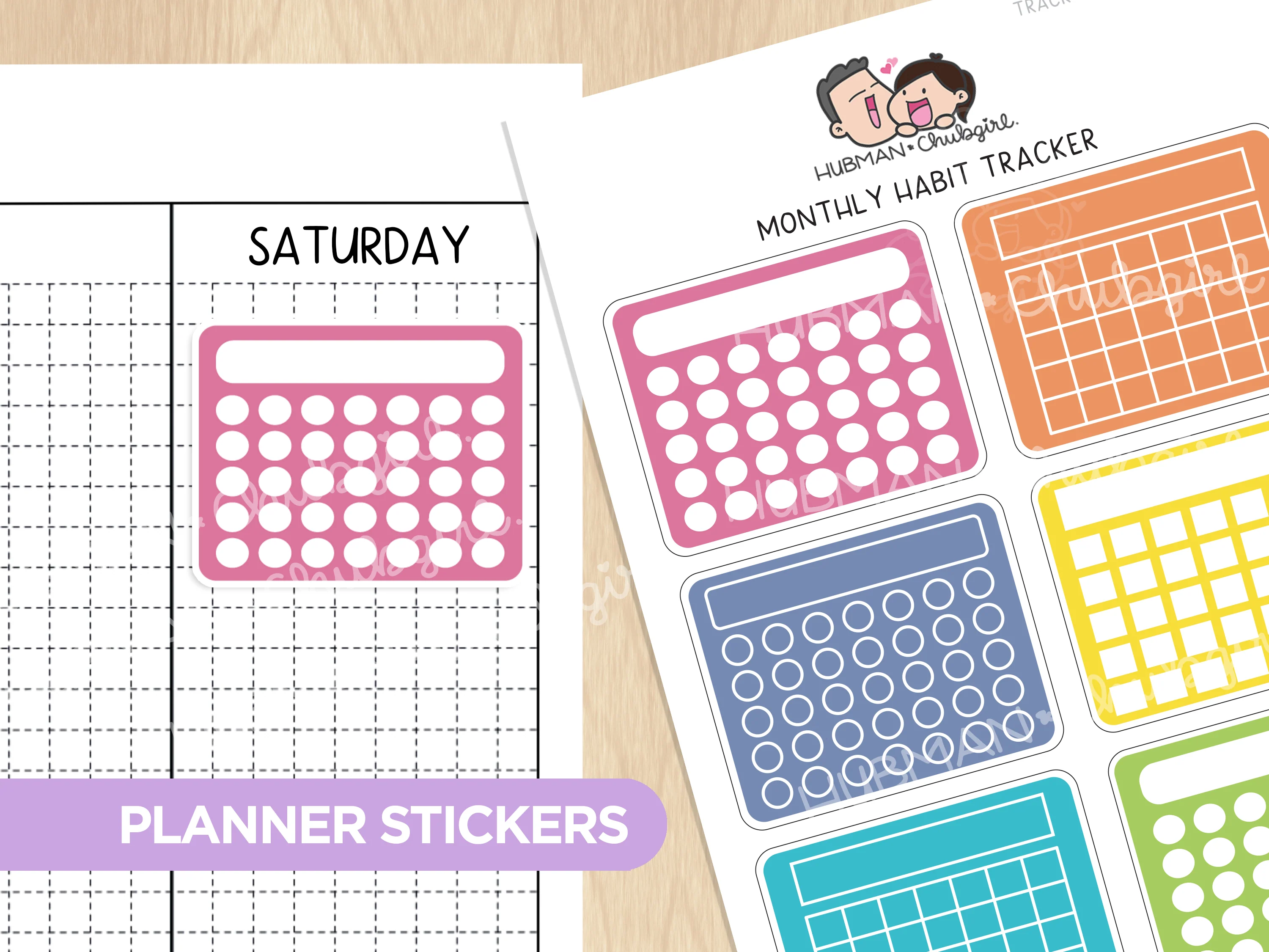 Rainbow Llamas Journaling Extras Sticker Set - Image 5