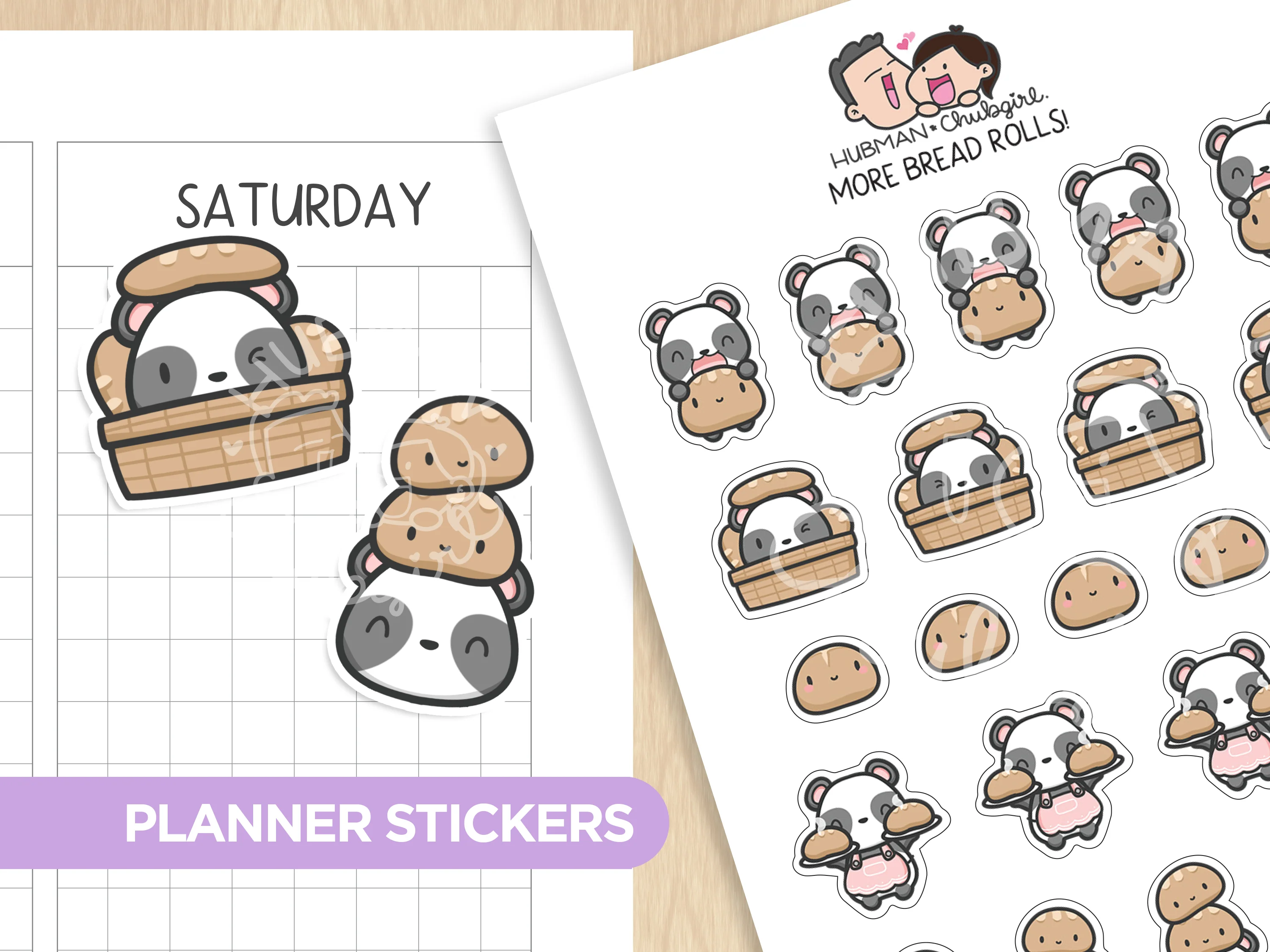 More Bread Rolls! Planner Stickers