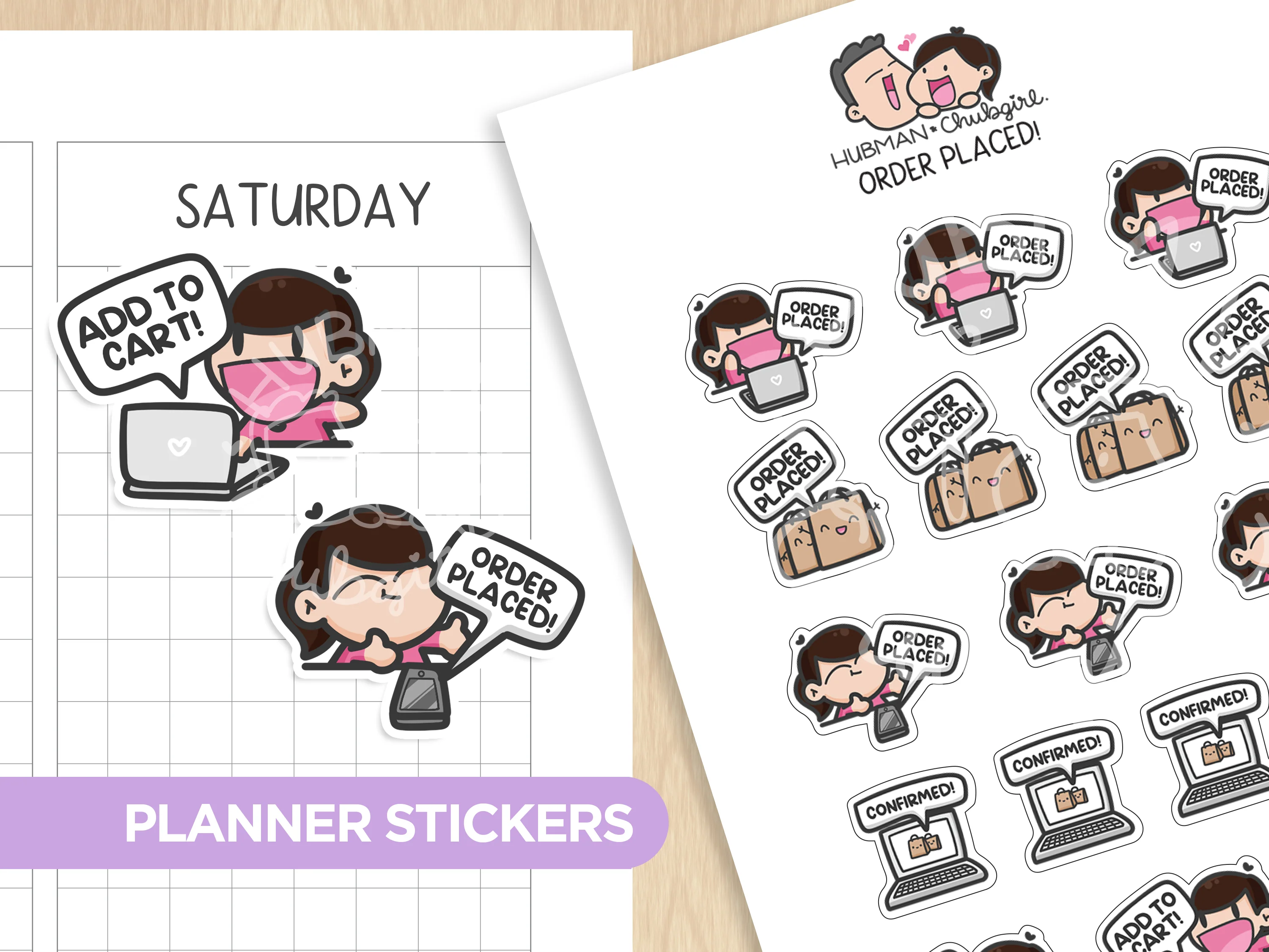 Order Placed Planner Stickers