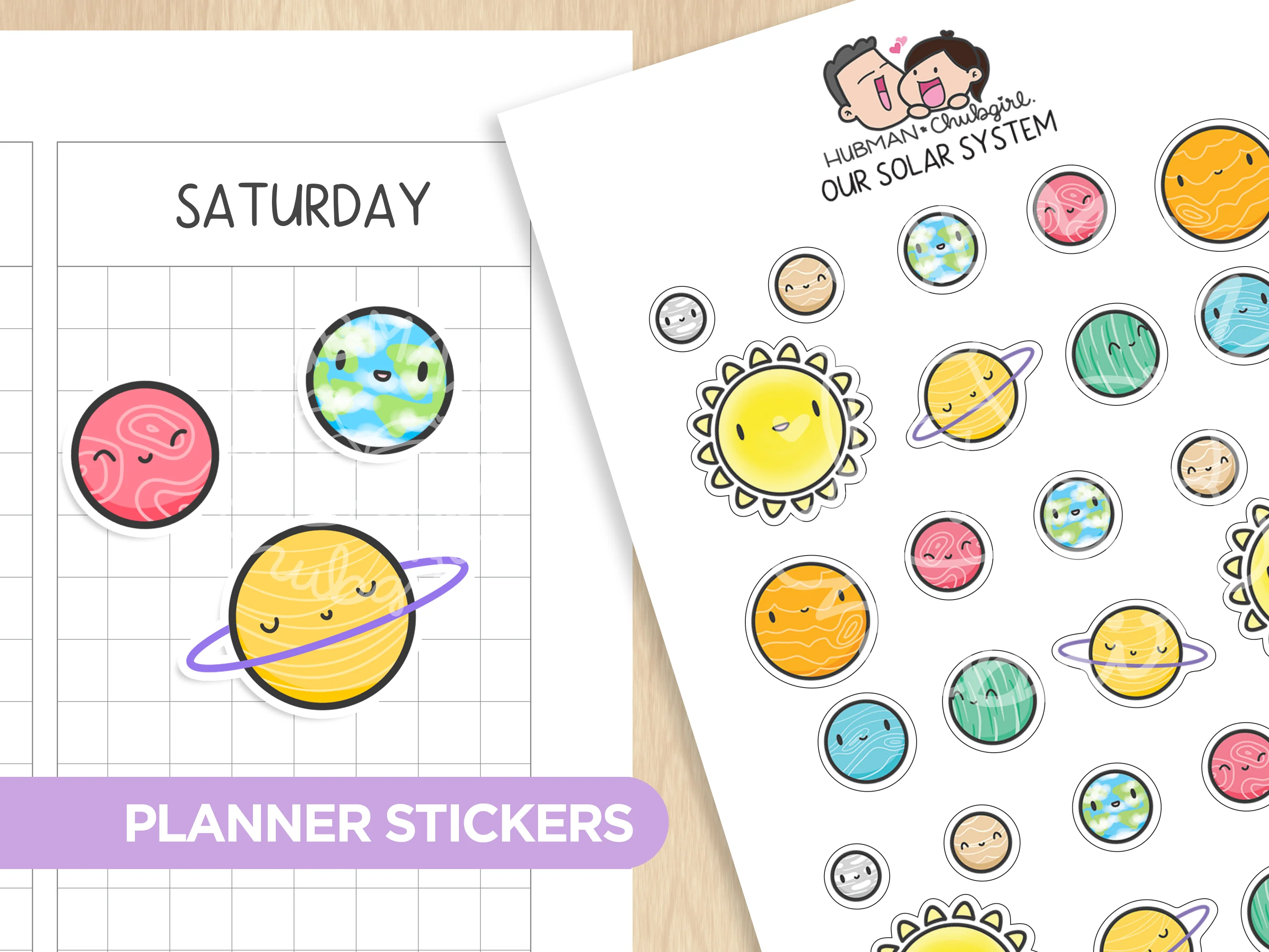 Our Solar System Planner Stickers