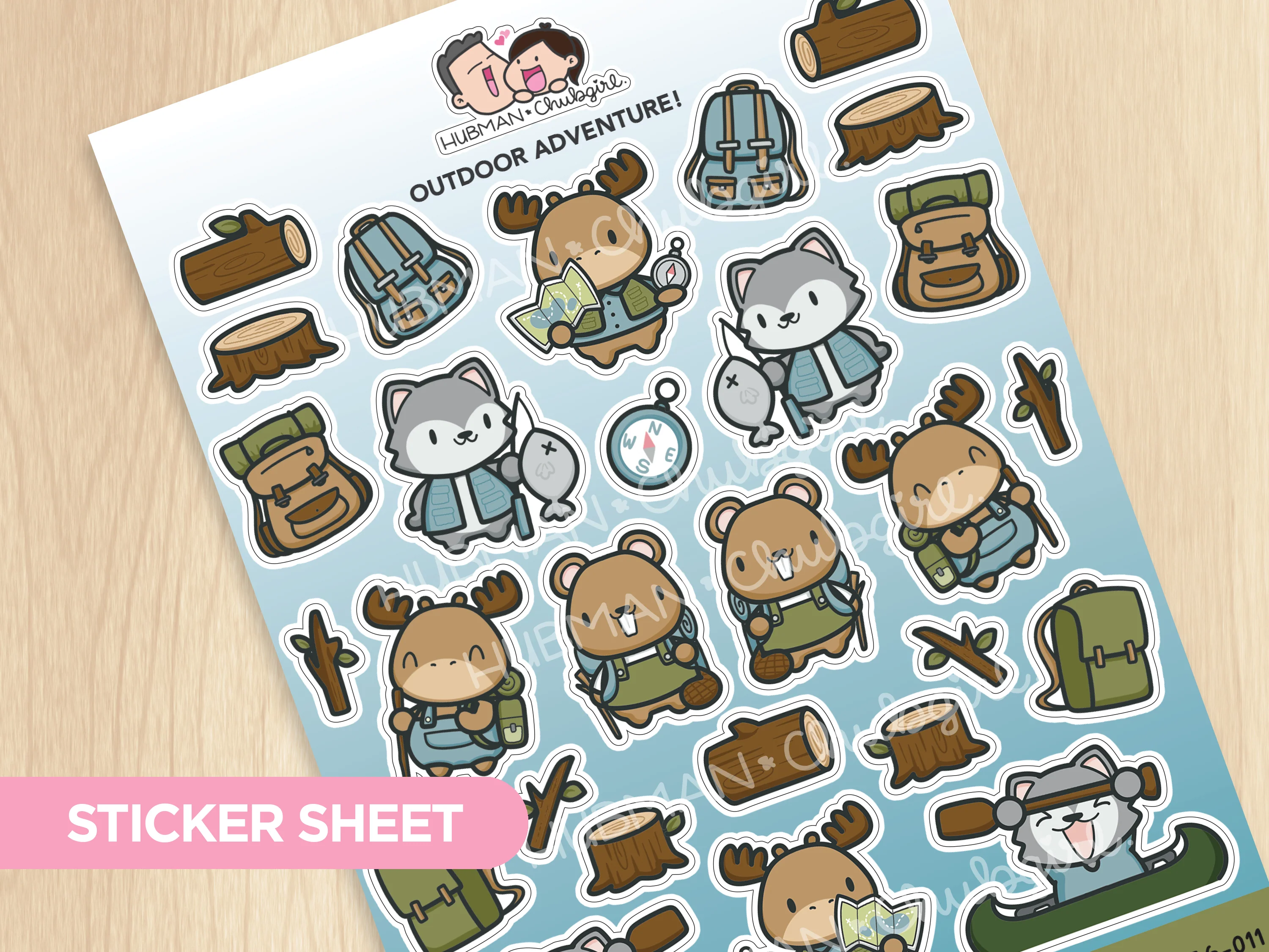 Outdoor Adventure! Sticker Sheet